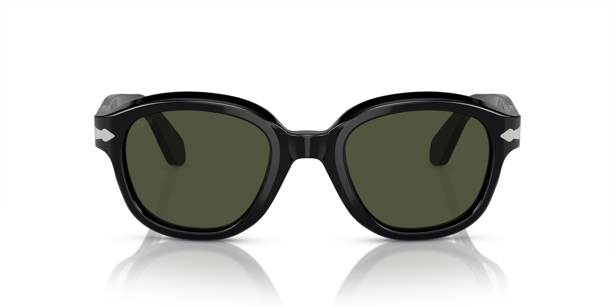 Persol PO0060S 95/31 Occhiali da sole Acetato Nero Verde Pantos Normale - immagine 3
