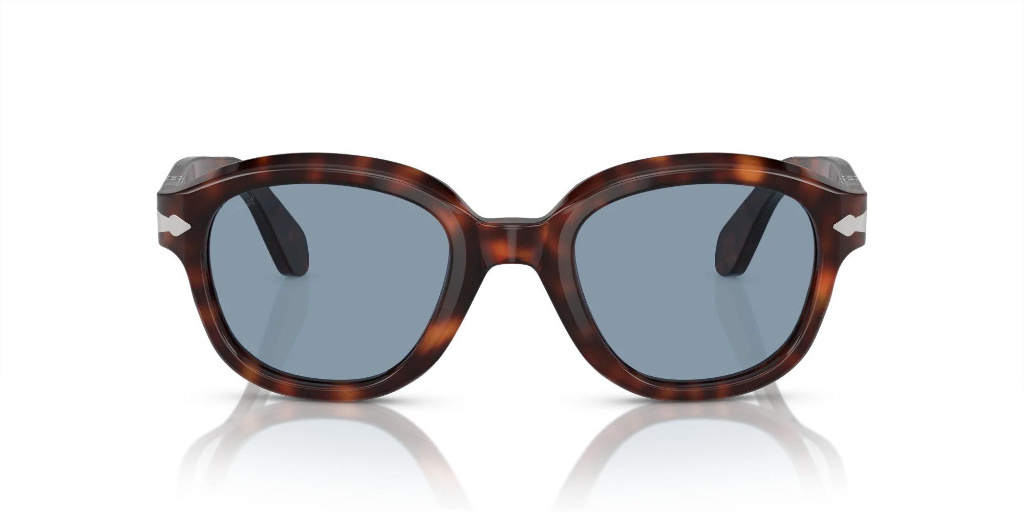 Persol PO0060S 24/56 Occhiali da sole Acetato Tartaruga Blu Pantos Normale - immagine 3