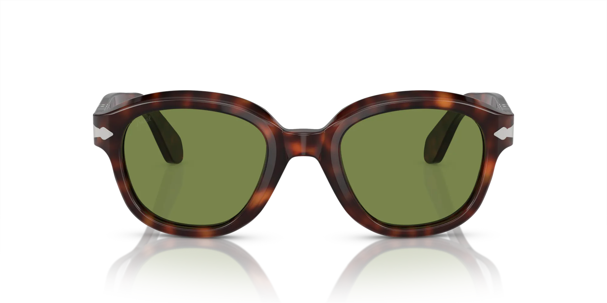 Persol PO0060S 24/4E Occhiali da sole Acetato Tartaruga Verde Pantos Normale - immagine 3