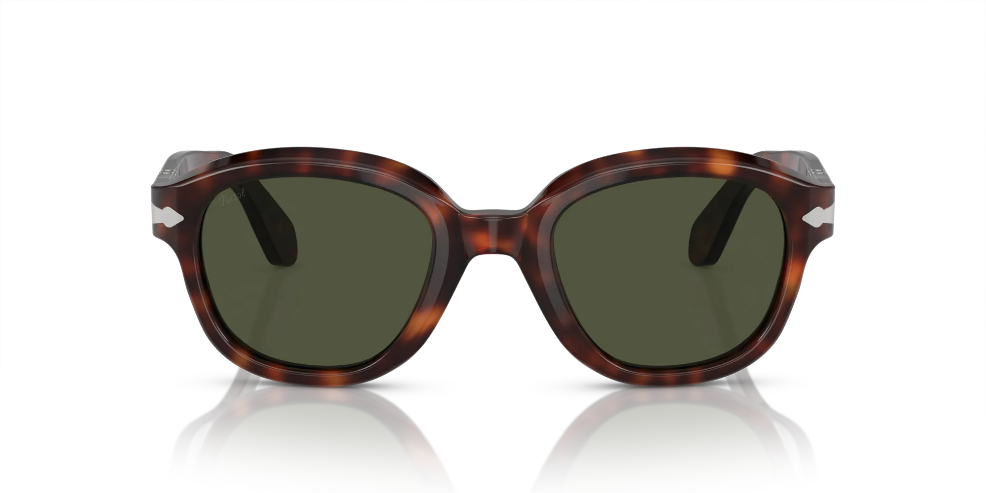 Persol PO0060S 24/31 Occhiali da sole Acetato Tartaruga Verde Pantos Normale - immagine 3
