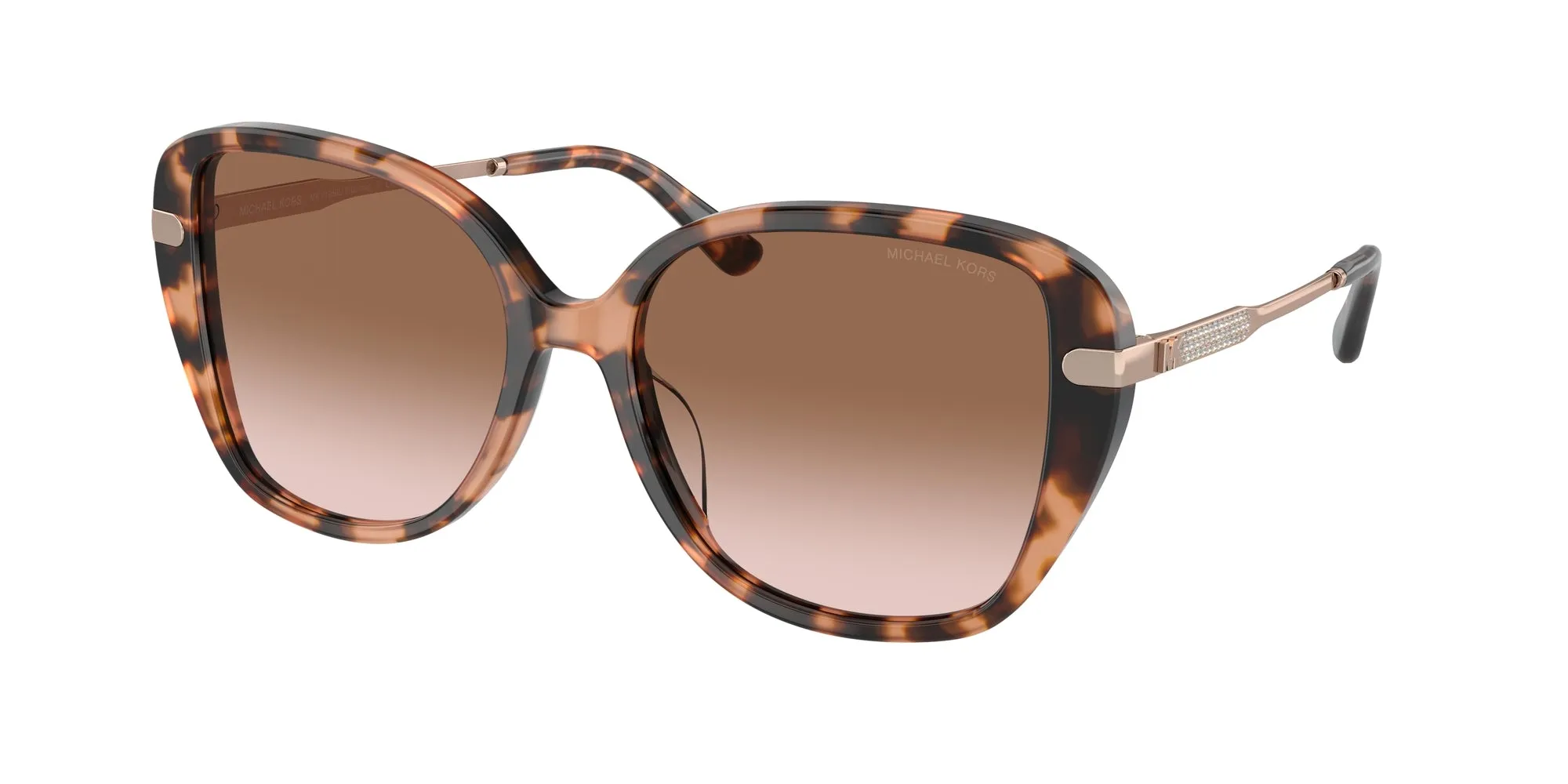 Michael Kors MK2185BU FLATIRON 344913 Occhiali da sole Acetato Tartaruga Marrone Squadrata Normale Sfumato - immagine 1