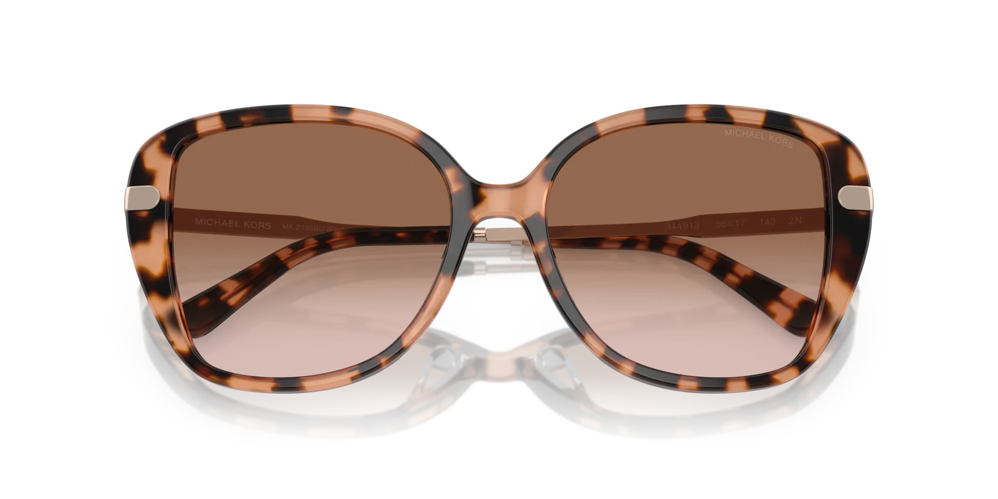 Michael Kors MK2185BU FLATIRON 344913 Occhiali da sole Acetato Tartaruga Marrone Squadrata Normale Sfumato - immagine 2