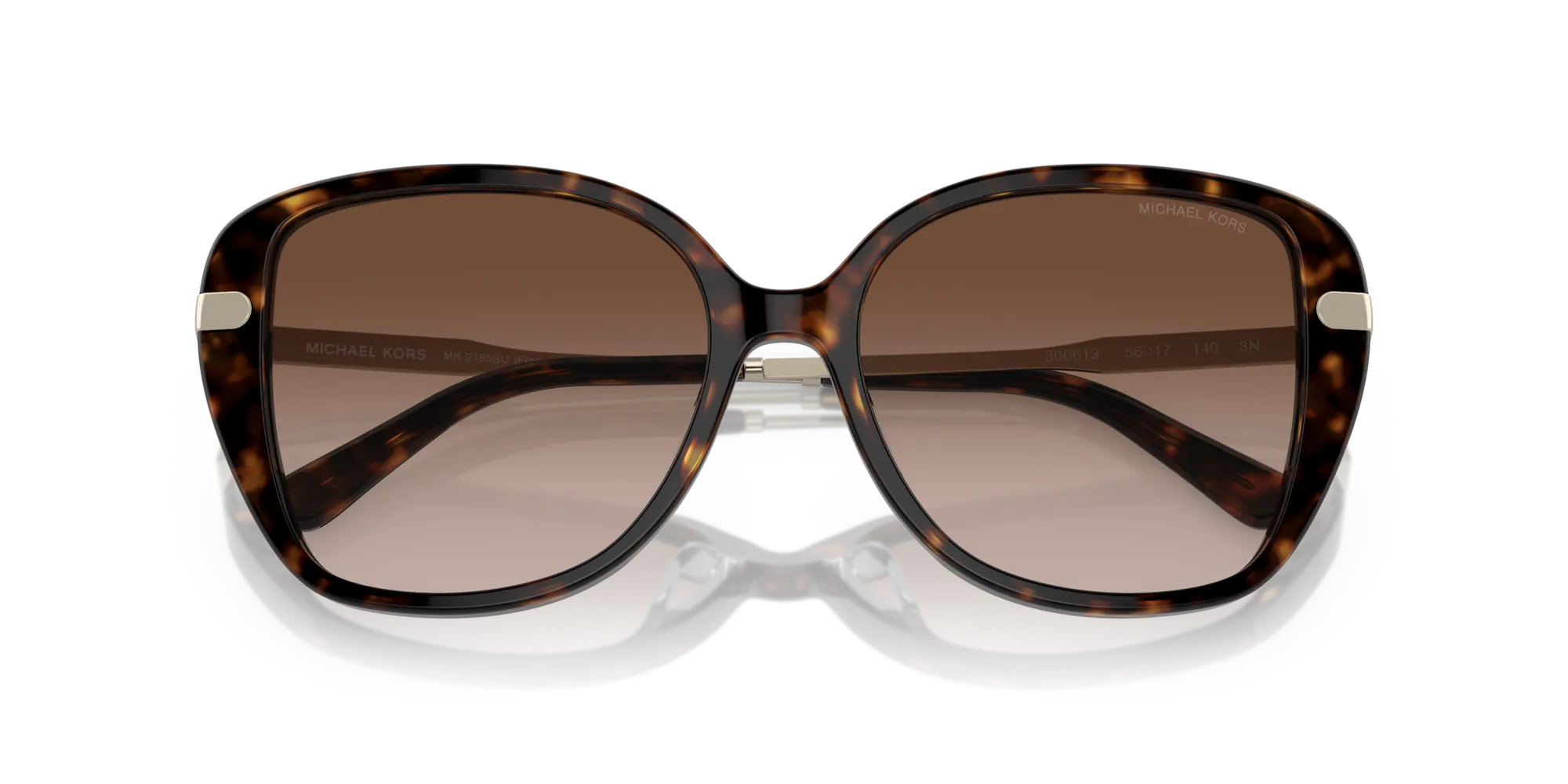 Michael Kors MK2185BU FLATIRON 300613 Occhiali da sole Acetato Tartaruga Marrone Squadrata Normale Sfumato - immagine 2