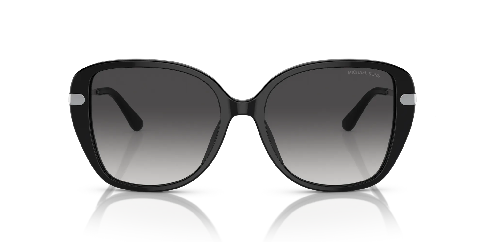 Michael Kors MK2185BU FLATIRON 30058G Occhiali da sole Acetato Nero Grigio Squadrata Normale Sfumato - immagine 3