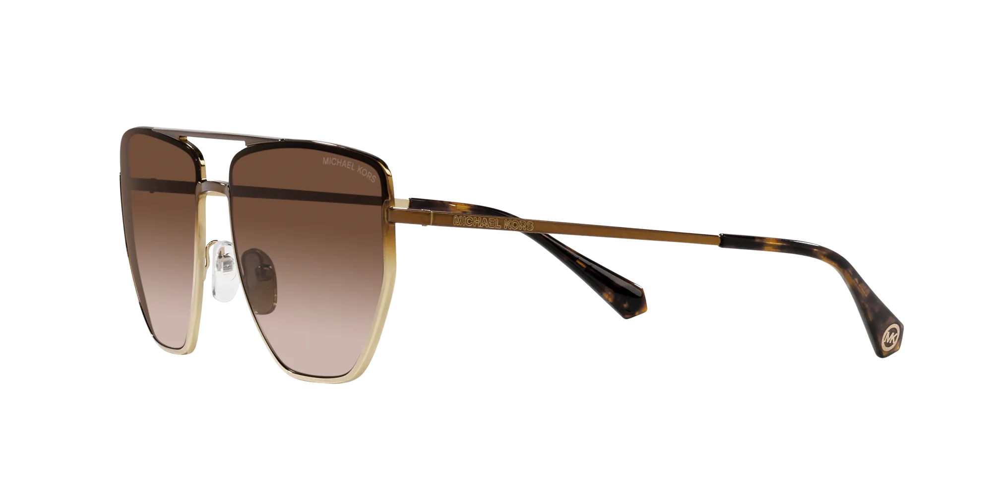Michael Kors MK1126 PAROS 101413 Occhiali da sole Metallo Oro Marrone Pilot Normale Sfumato - immagine 4