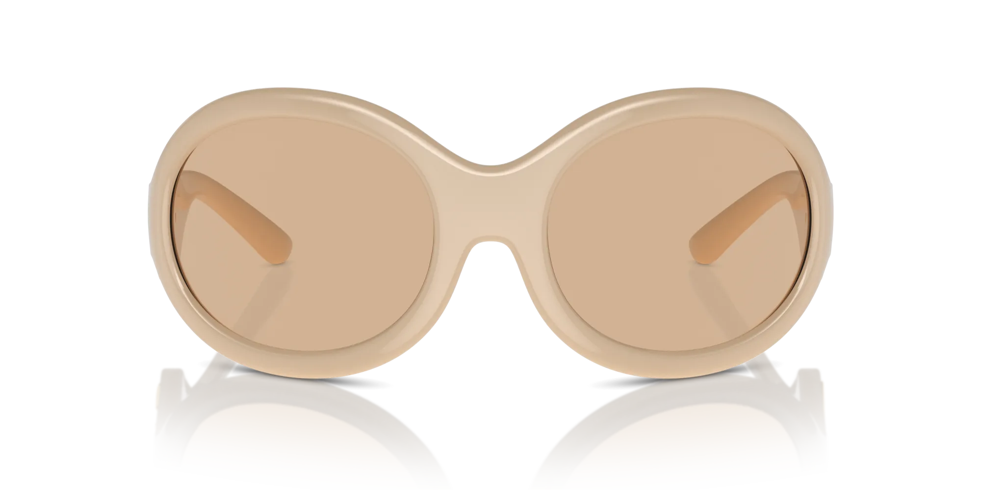 Dolce & Gabbana DG6201 329273 Occhiali da sole Iniettato Rosa Marrone Rotonda Normale - immagine 3