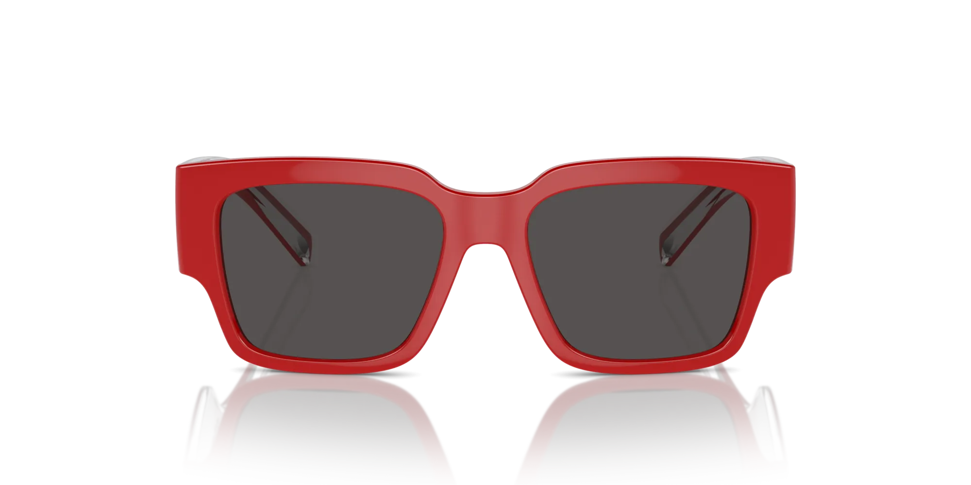 Dolce & Gabbana DX6004 308887 Occhiali da sole Iniettato Rosso Grigio Squadrata Normale - immagine 3