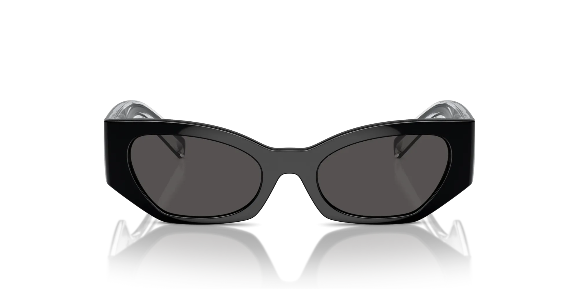 Dolce & Gabbana DX6003 501/87 Occhiali da sole Iniettato Nero Grigio Cat Eye Normale - immagine 3