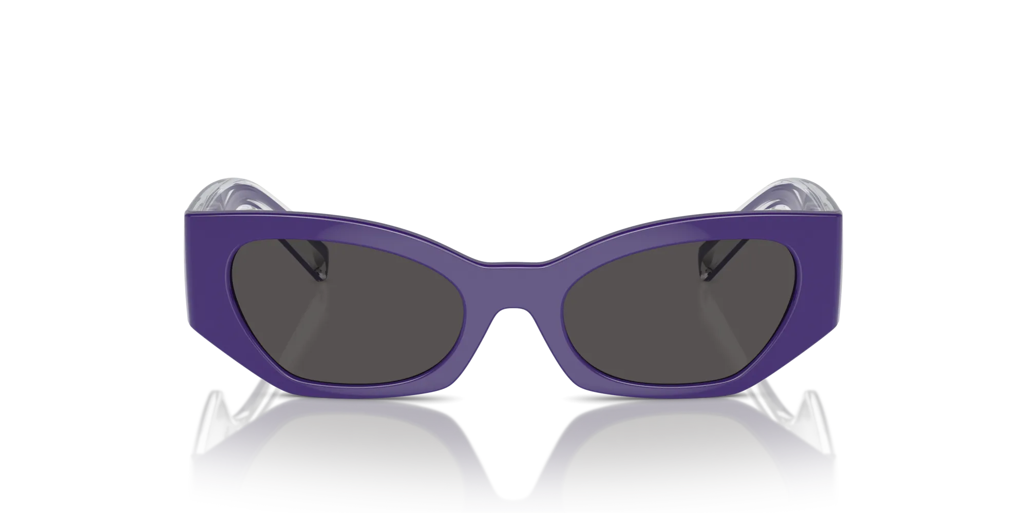 Dolce & Gabbana DX6003 333587 Occhiali da sole Iniettato Viola Grigio Cat Eye Normale - immagine 3