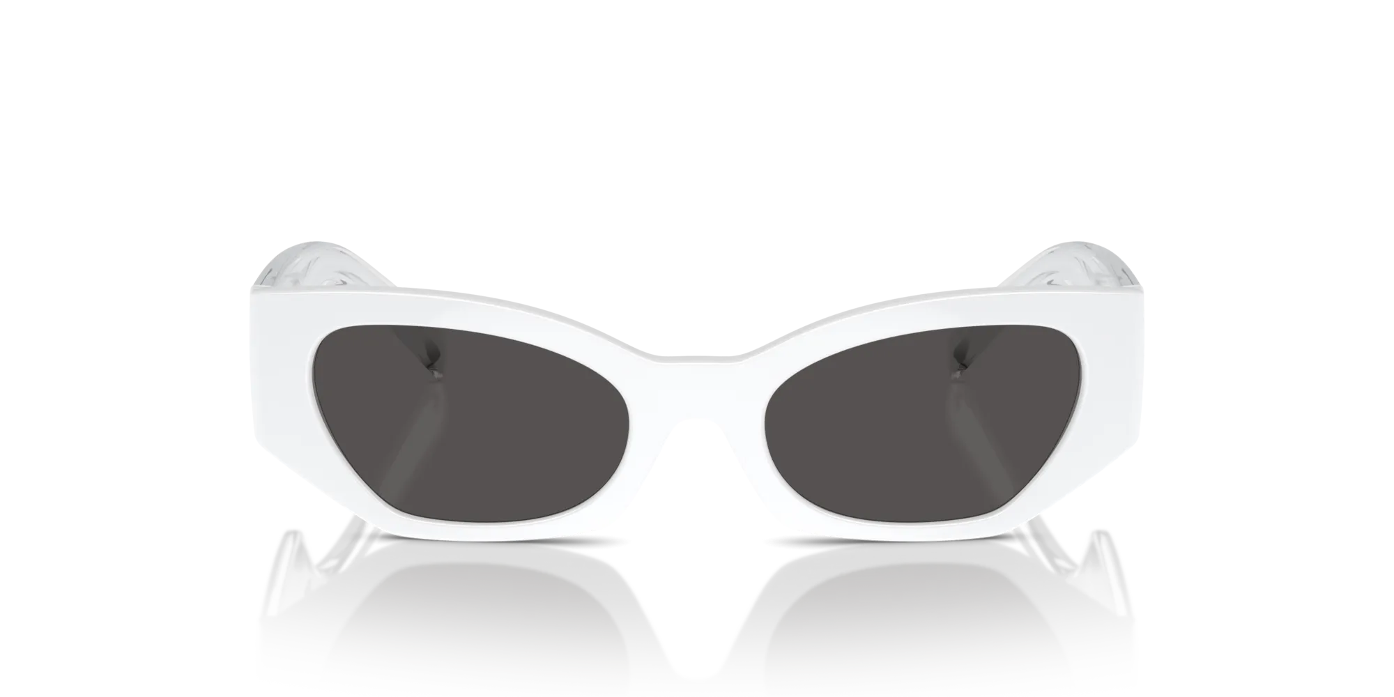 Dolce & Gabbana DX6003 331287 Occhiali da sole Iniettato Bianco Grigio Cat Eye Normale - immagine 3