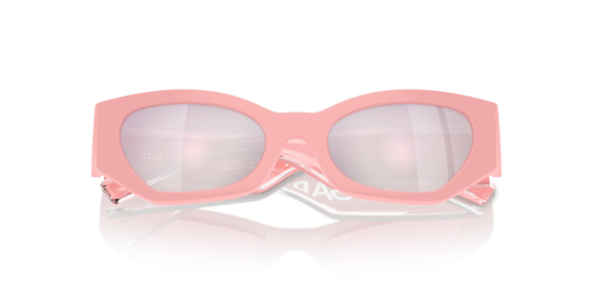 Dolce & Gabbana DX6003 30987V Occhiali da sole Iniettato Rosa Rosa Cat Eye Specchiate - immagine 2