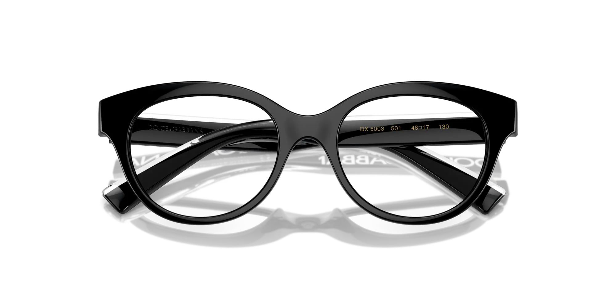 Dolce & Gabbana DX5003 501 Montature da vista Iniettato Nero Pantos Normale - immagine 2