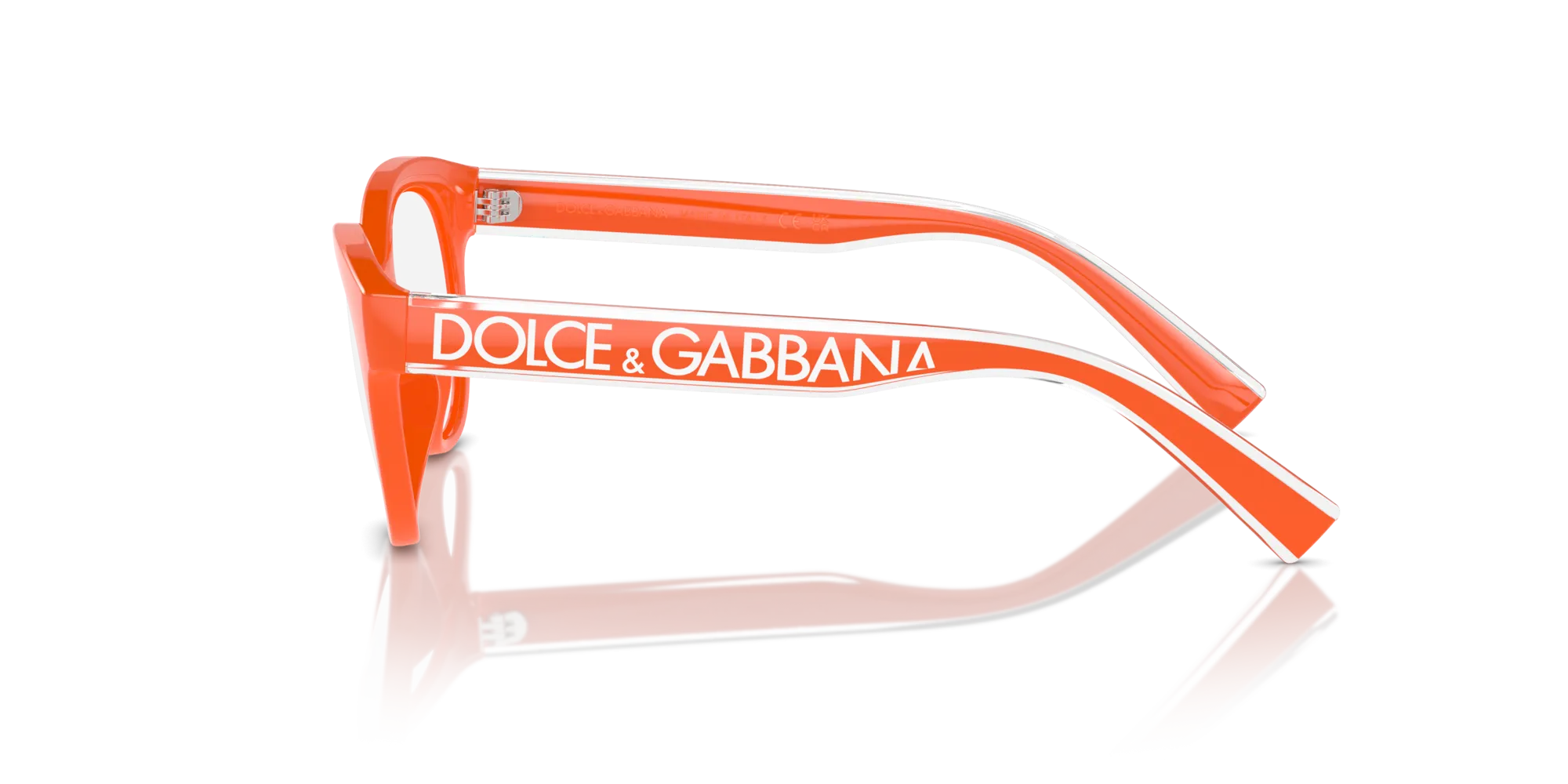 Dolce & Gabbana DX5003 3338 Montature da vista bambino Iniettato Arancione Pantos Normale - immagine 4