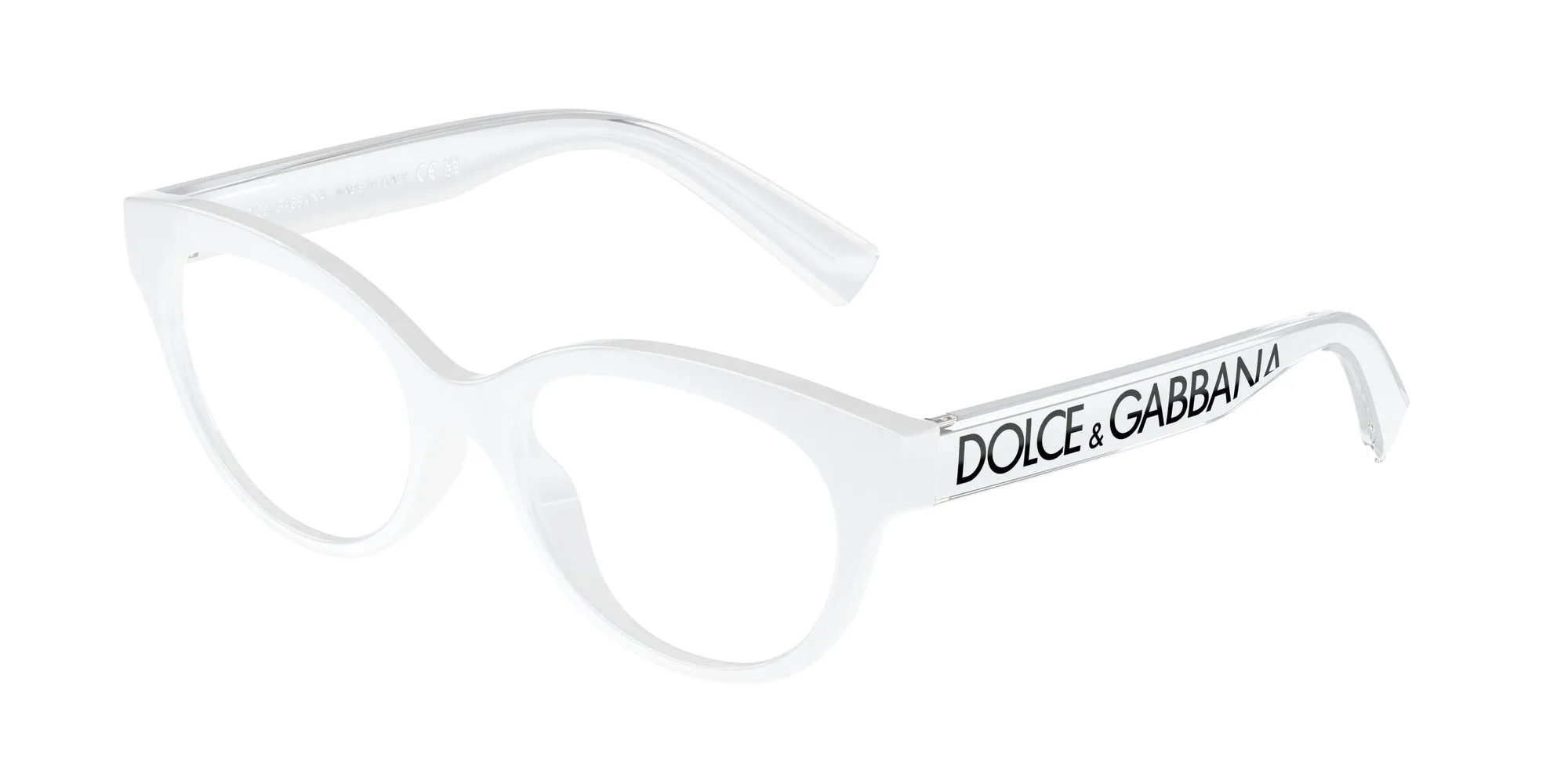 Dolce & Gabbana DX5003 3312 Montature da vista bambino Iniettato Bianco Trasparente Pantos Normale - immagine 1