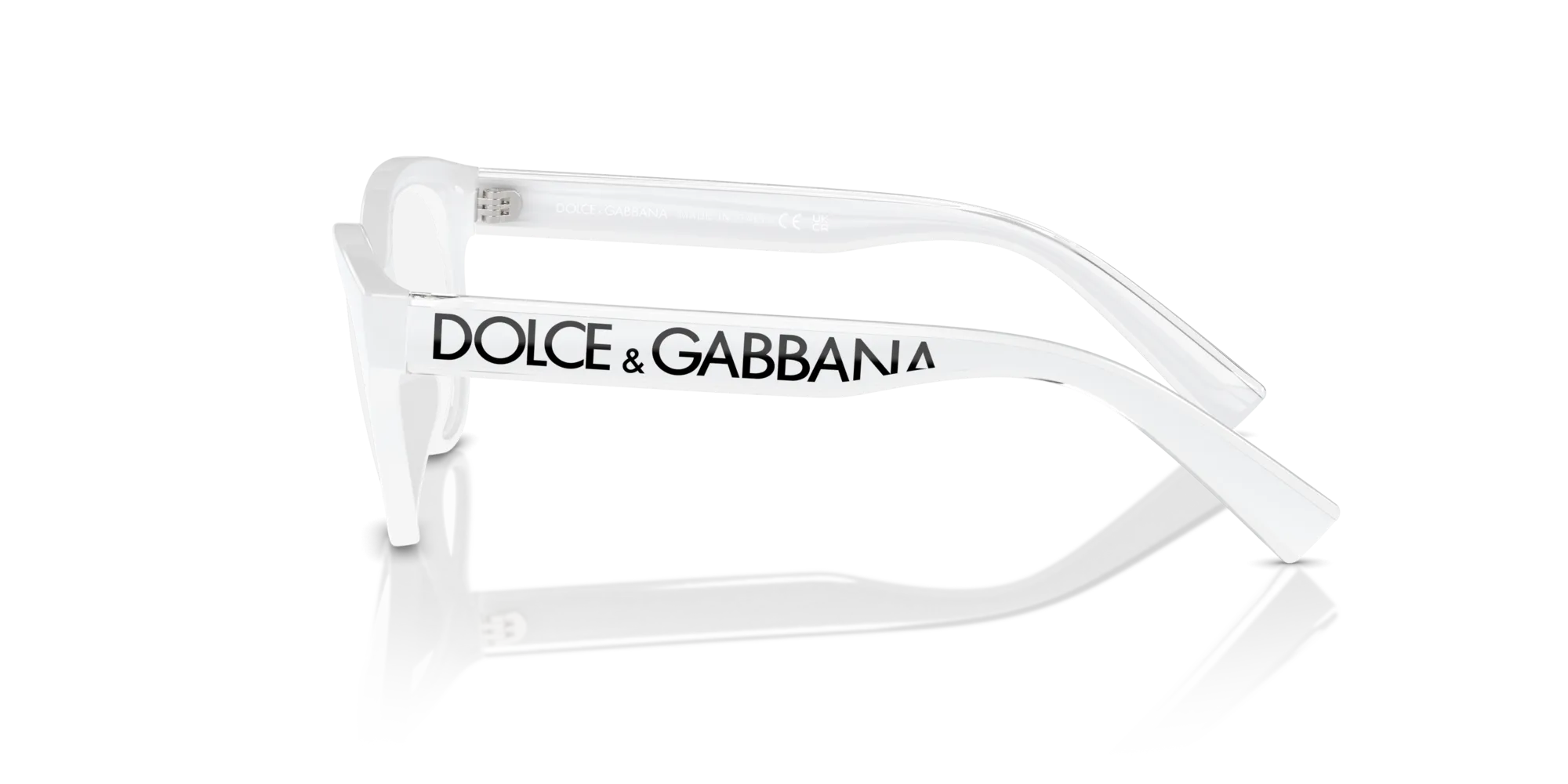 Dolce & Gabbana DX5003 3312 Montature da vista bambino Iniettato Bianco Trasparente Pantos Normale - immagine 4