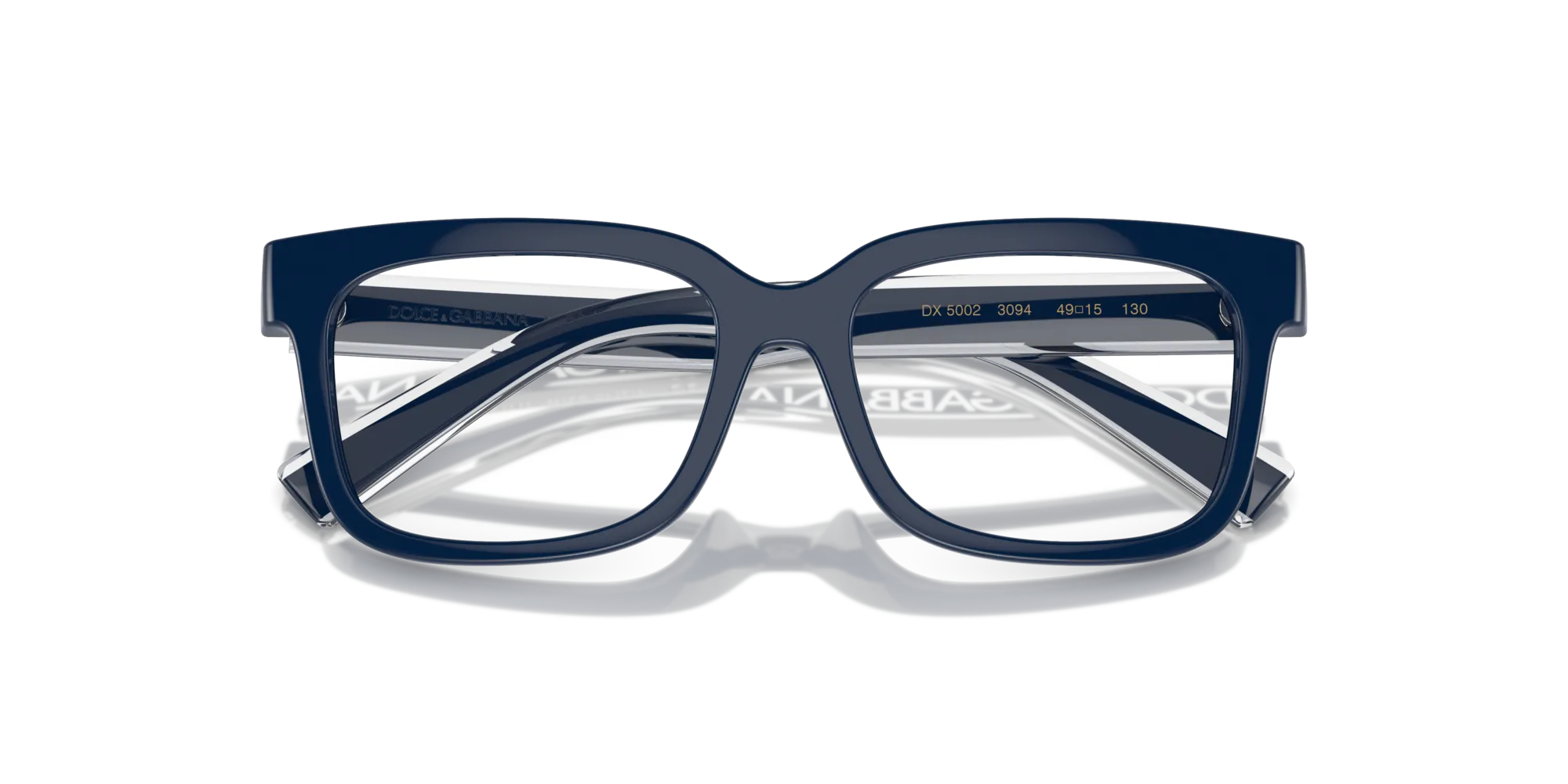 Dolce & Gabbana DX5002 3094 Montature da vista Iniettato Blu Squadrata Normale - immagine 2