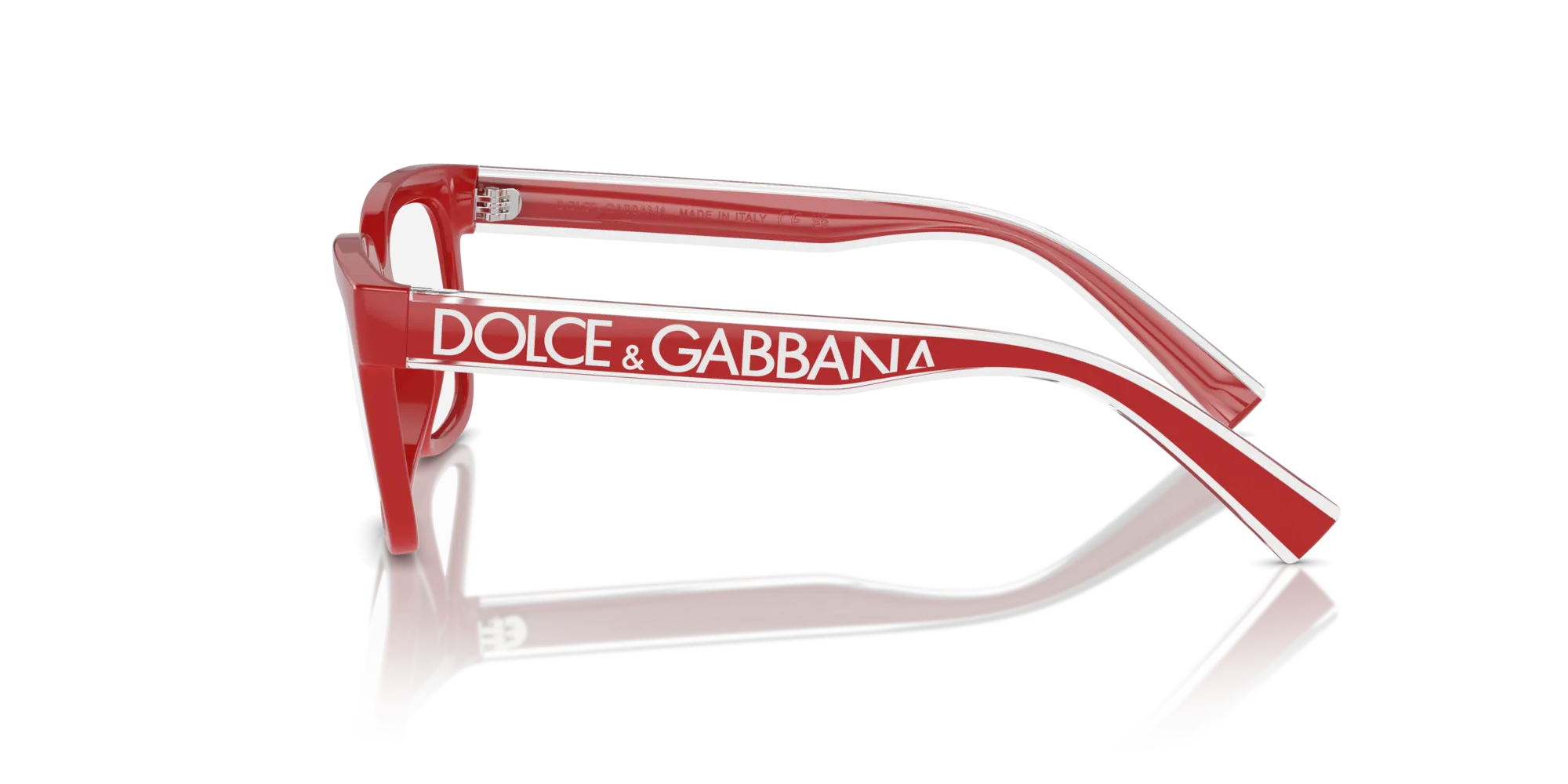 Dolce & Gabbana DX5002 3088 Montature da vista Iniettato Rosso Trasparente Squadrata Normale - immagine 4