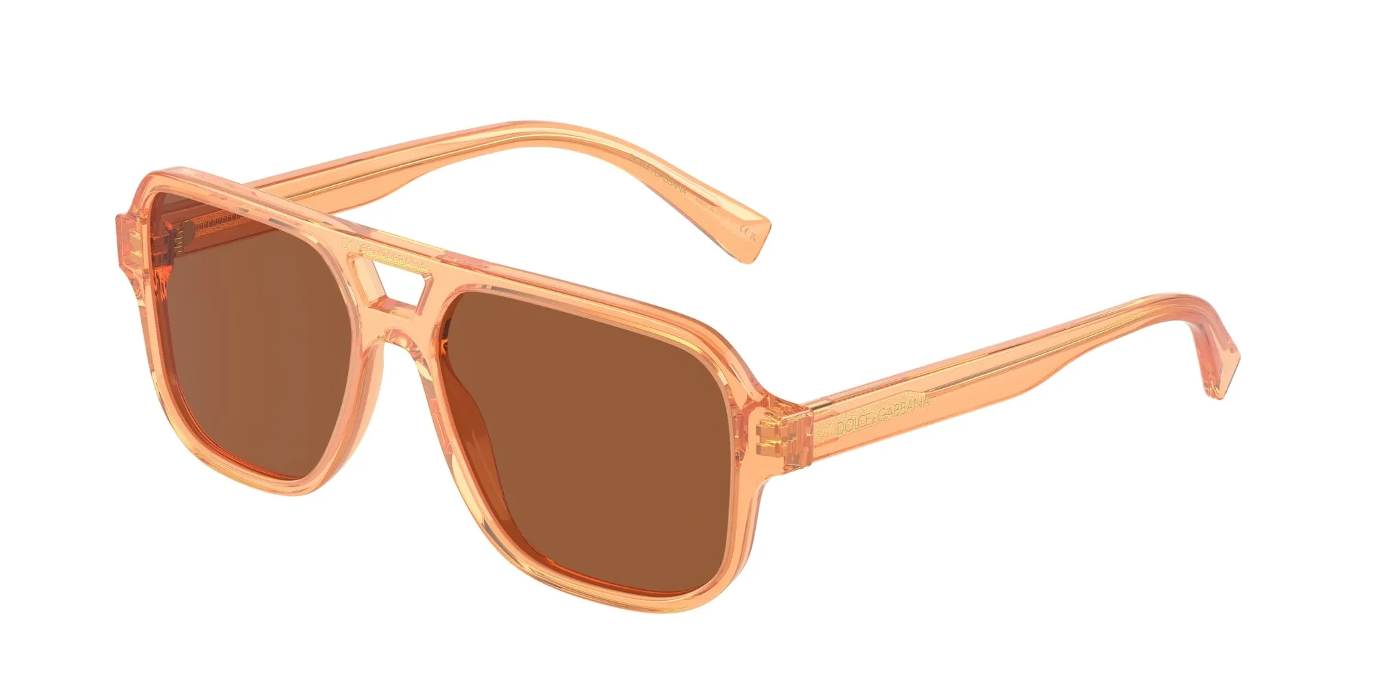 Dolce & Gabbana DX4003 344273 Occhiali da sole bambino Acetato Arancione Marrone Pilot Normale - immagine 1