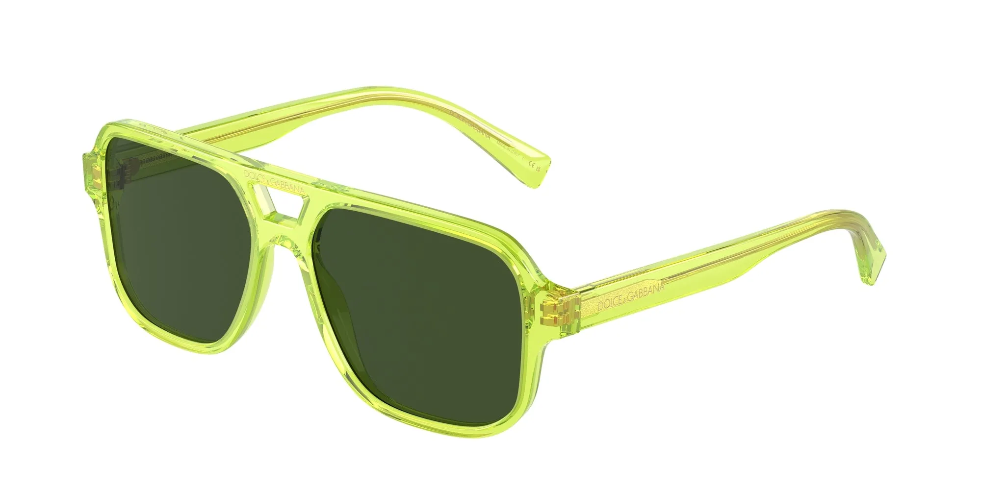 Dolce & Gabbana DX4003 344171 Occhiali da sole bambino Acetato Verde Verde Pilot Normale - immagine 1