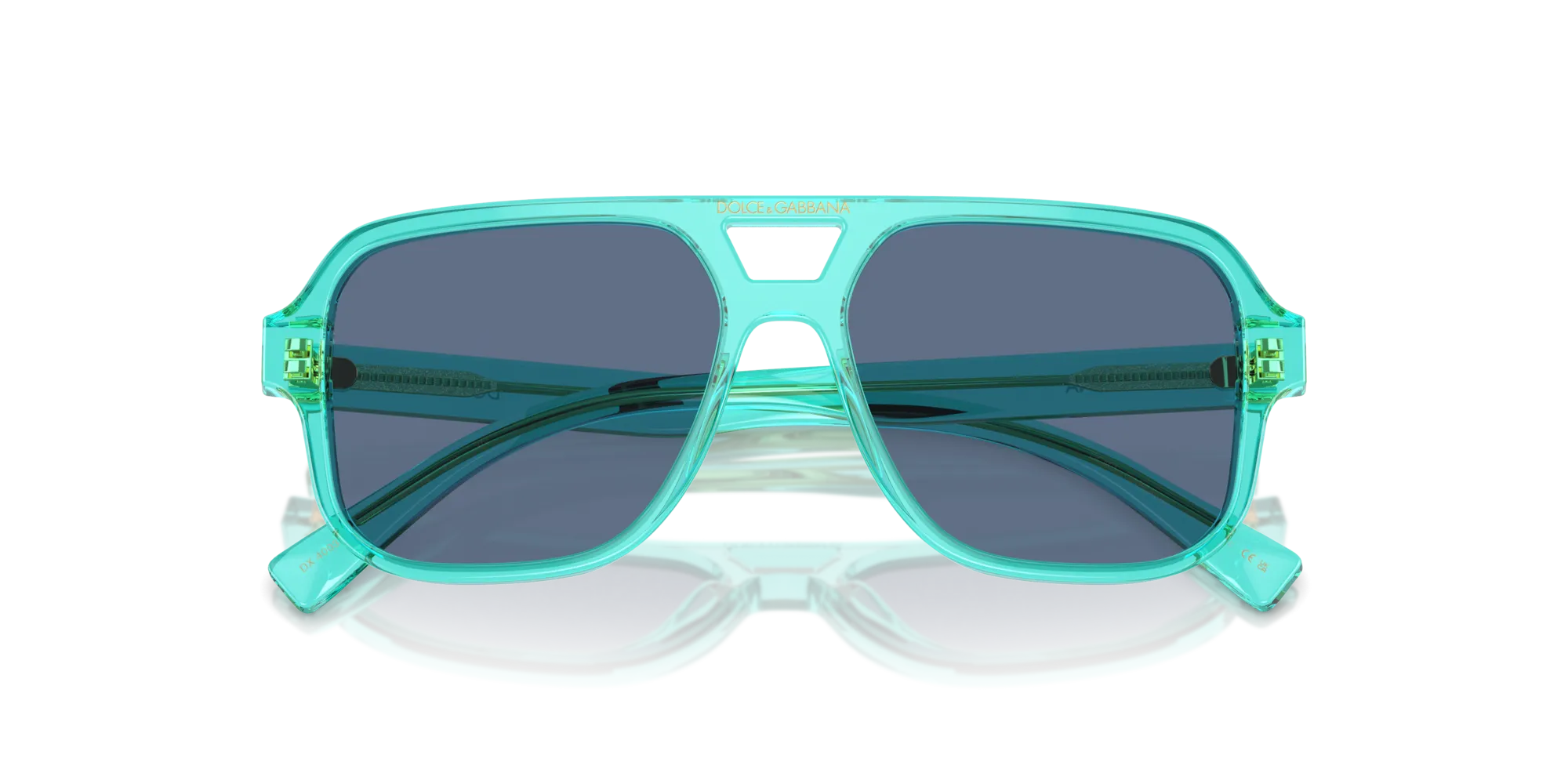 Dolce & Gabbana DX4003 332280 Occhiali da sole bambino Acetato Blu Blu Pilot Normale - immagine 2