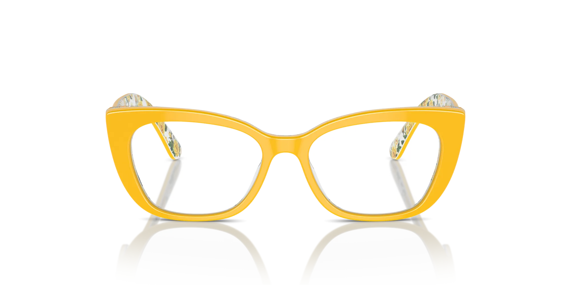 Dolce & Gabbana DX3357 3443 Montature da vista Acetato Giallo Cat Eye Normale - immagine 3