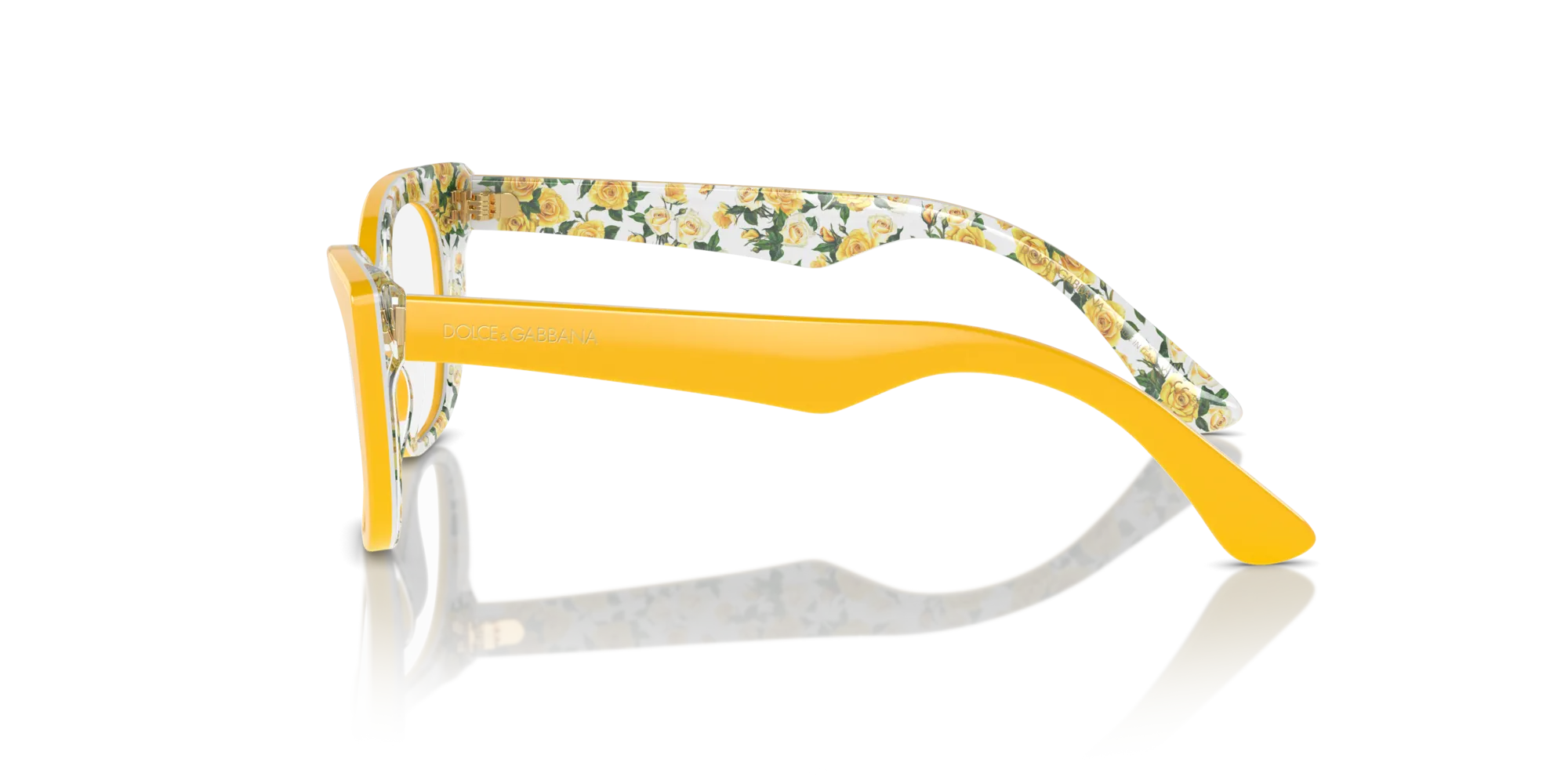 Dolce & Gabbana DX3357 3443 Montature da vista Acetato Giallo Cat Eye Normale - immagine 4