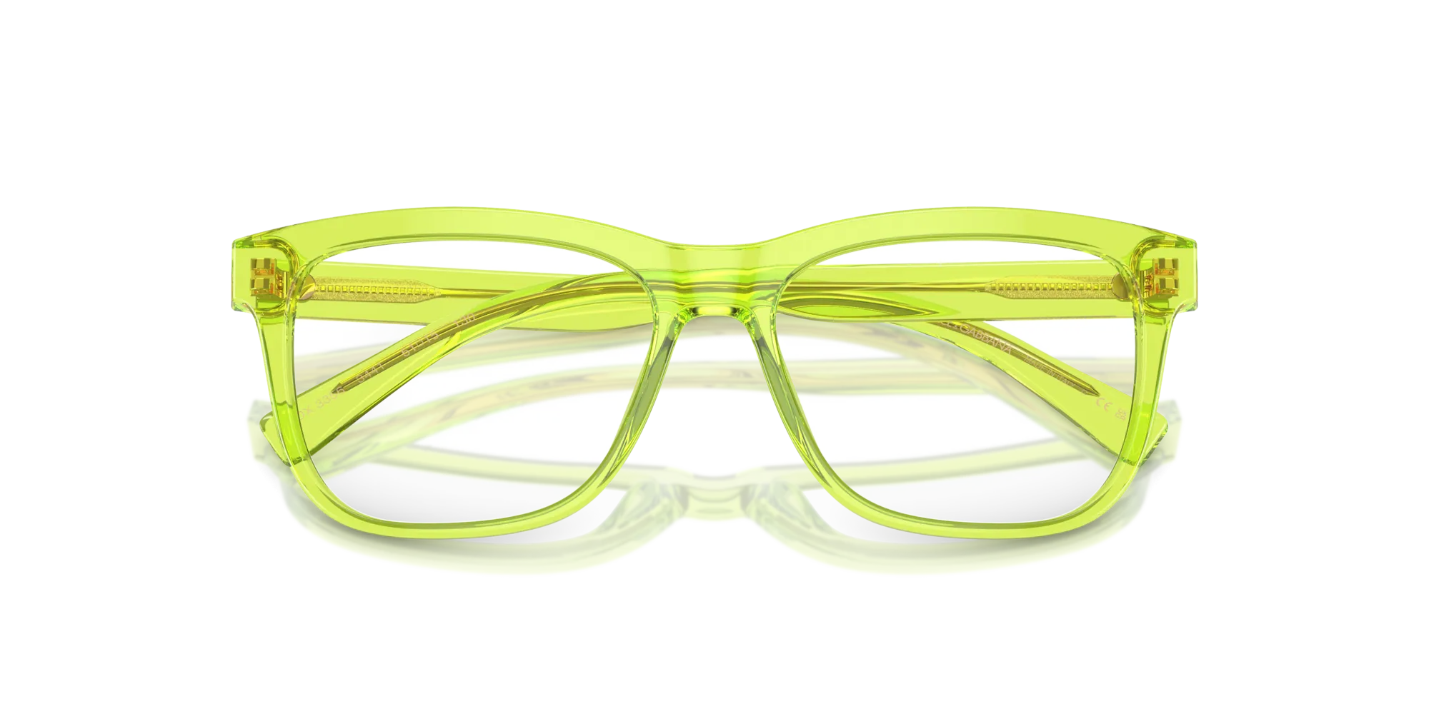 Dolce & Gabbana DX3356 3441 Montature da vista bambino Acetato Verde Trasparente Squadrata Normale - immagine 2