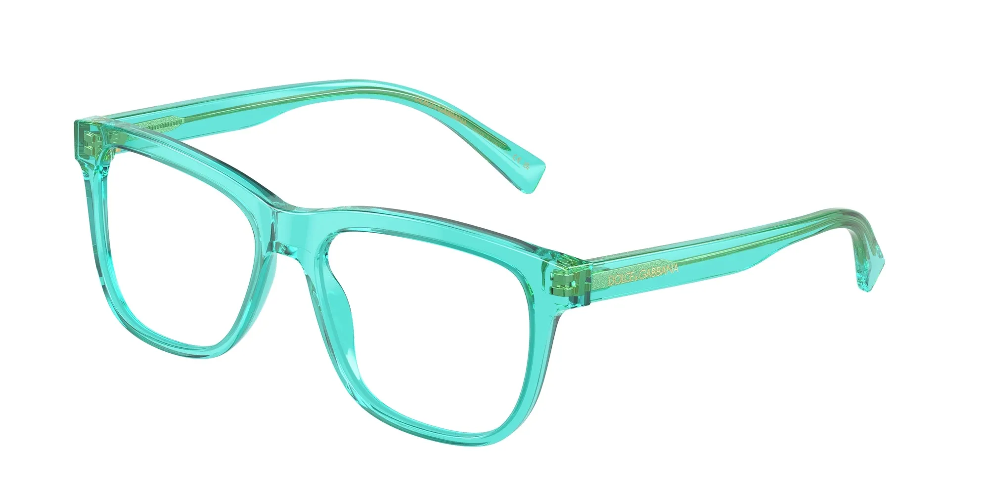 Dolce & Gabbana DX3356 3322 Montature da vista bambino Acetato Blu Trasparente Squadrata Normale - immagine 1