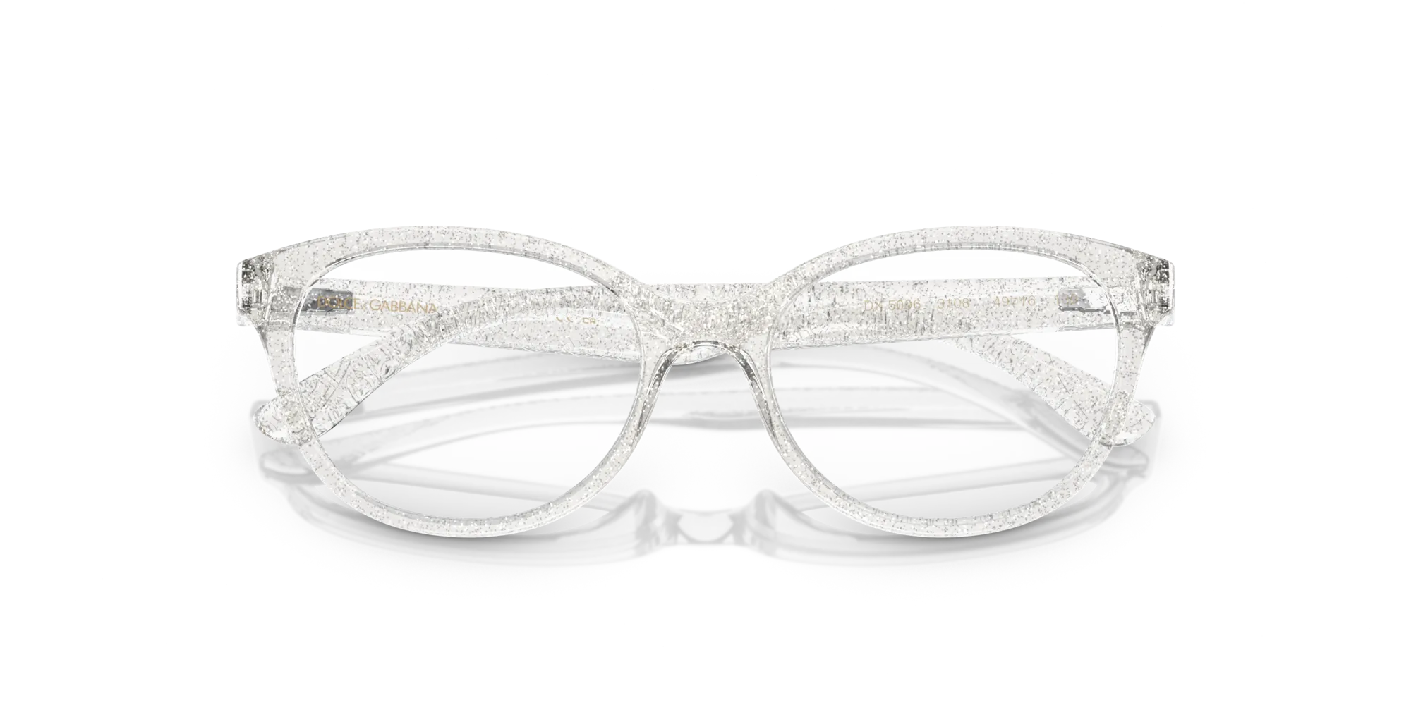Dolce & Gabbana DX5096 3108 Montature da vista Iniettato Trasparente Trasparente Farfalla Normale - immagine 2