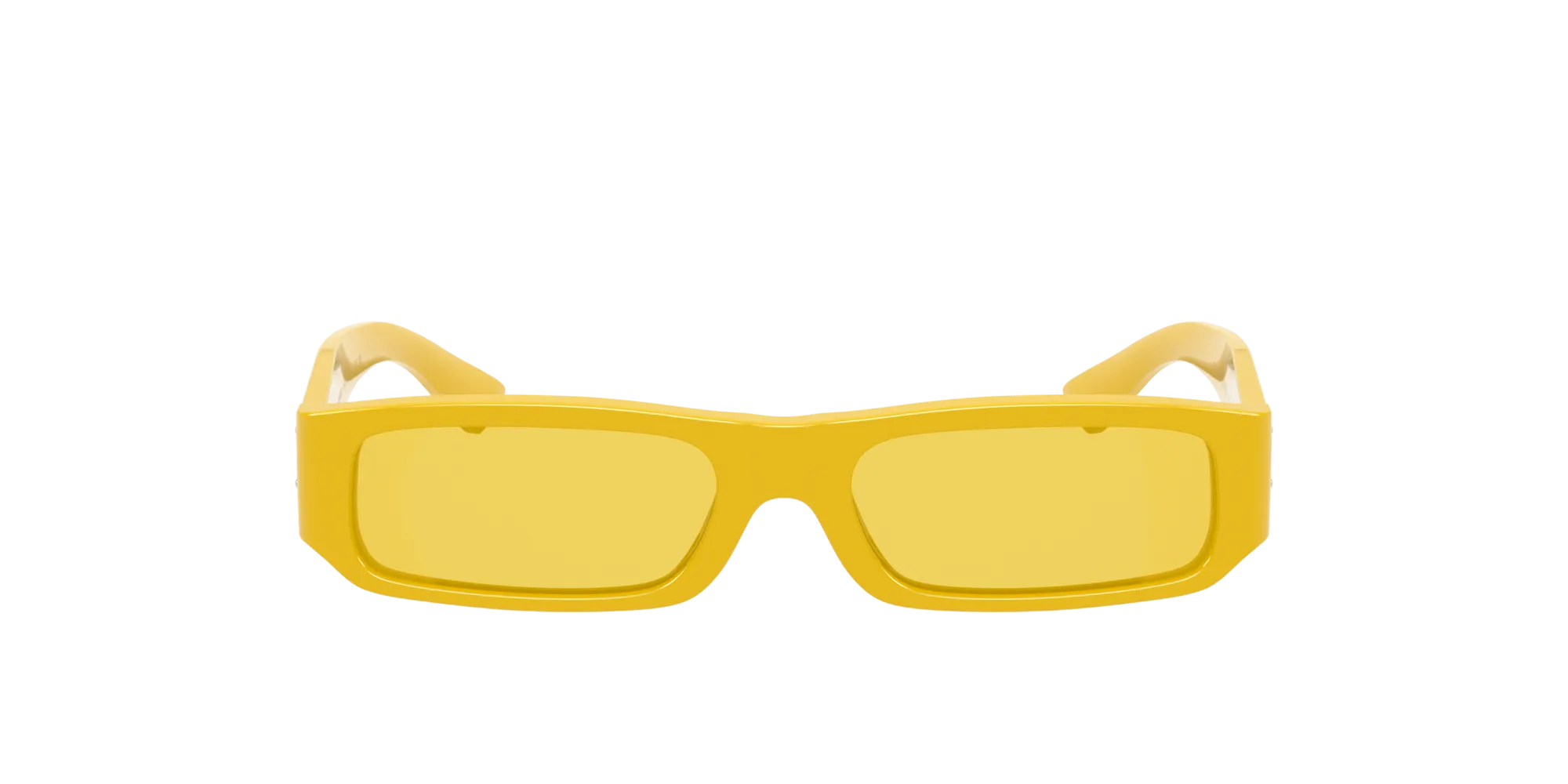 Dolce & Gabbana DX4005 3334C9 Occhiali da sole Acetato Giallo Giallo Squadrata Specchiate - immagine 2