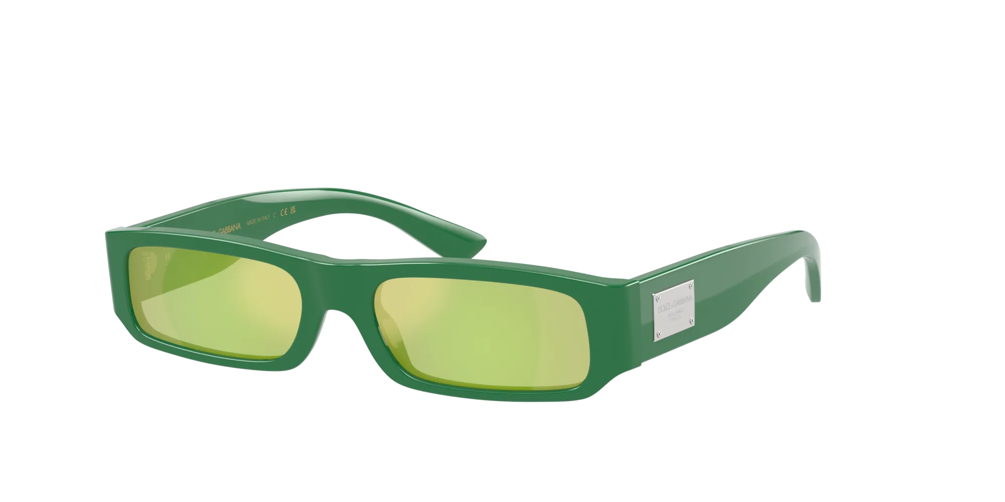 Dolce & Gabbana DX4005 33118N Occhiali da sole Acetato Verde Verde Squadrata Specchiate - immagine 3