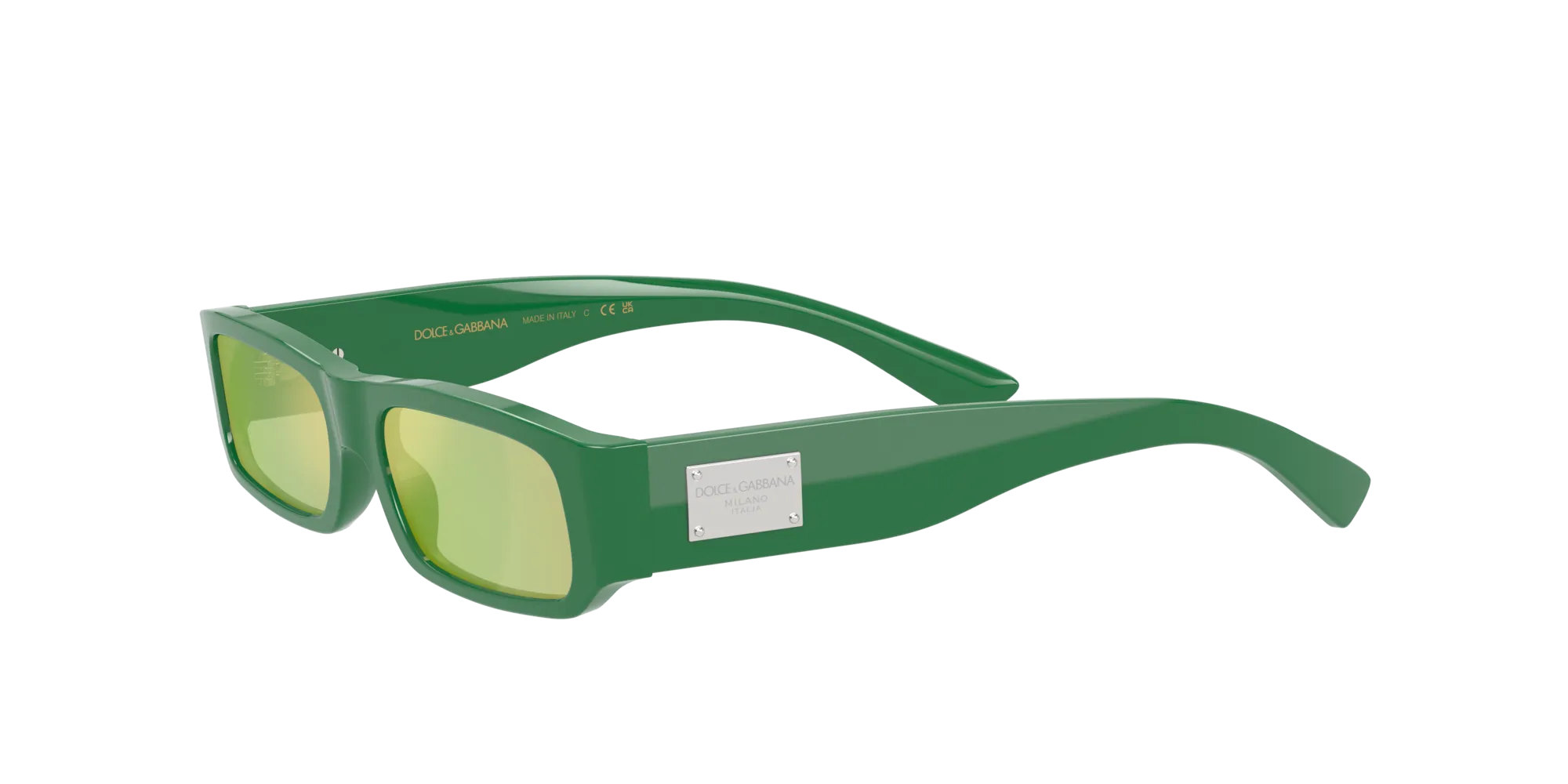 Dolce & Gabbana DX4005 33118N Occhiali da sole Acetato Verde Verde Squadrata Specchiate - immagine 4