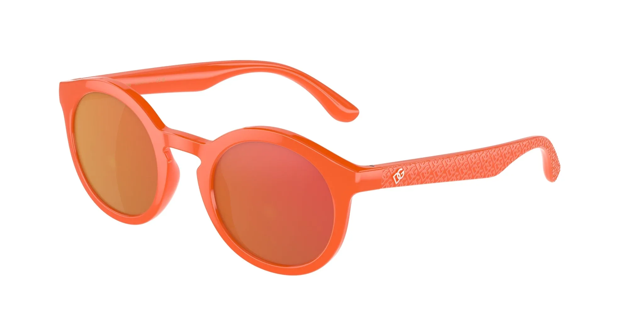 Dolce & Gabbana DX6002 33386Q Occhiali da sole Iniettato Arancione Viola Pantos Specchiate - immagine 1
