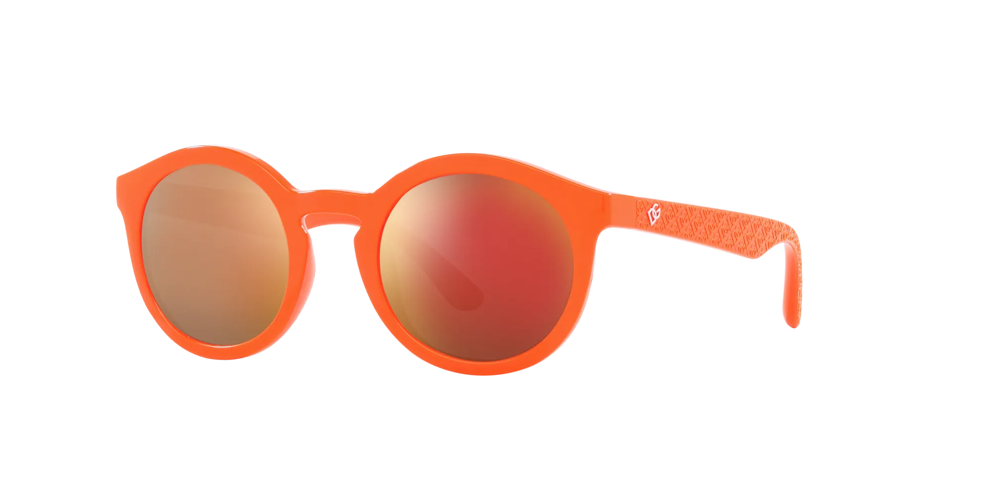Dolce & Gabbana DX6002 33386Q Occhiali da sole Iniettato Arancione Viola Pantos Specchiate - immagine 3