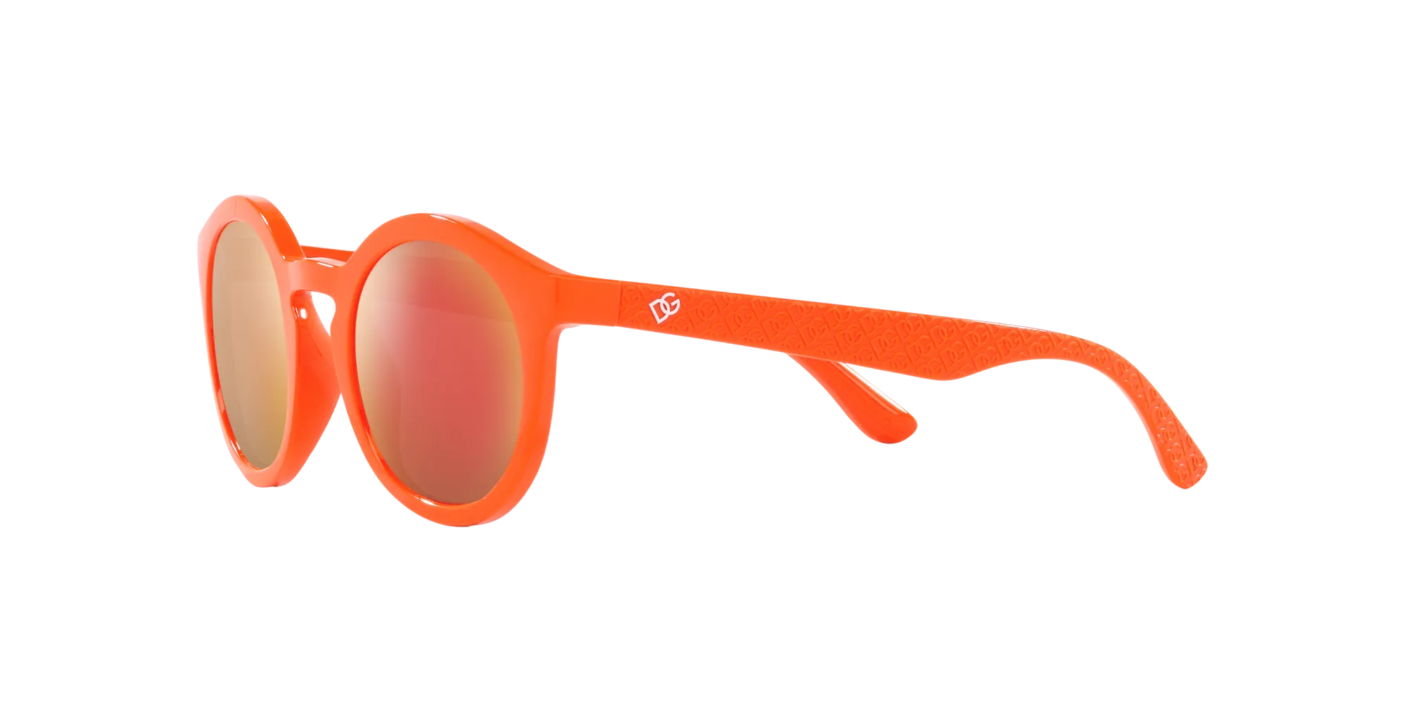 Dolce & Gabbana DX6002 33386Q Occhiali da sole Iniettato Arancione Viola Pantos Specchiate - immagine 4