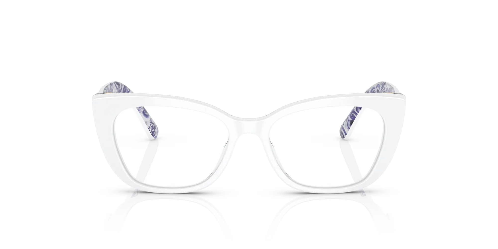 Dolce & Gabbana DX3357 3371 Montature da vista Acetato Bianco Cat Eye Normale - immagine 3