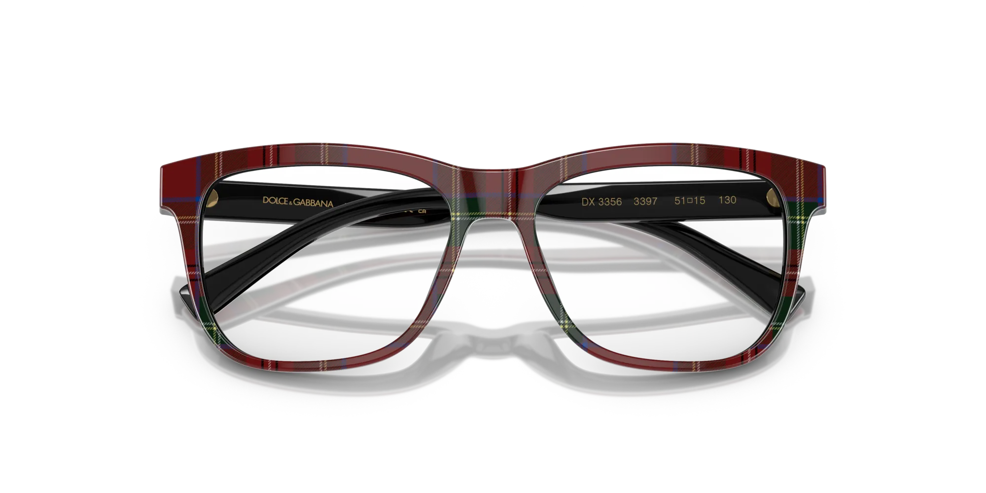 Dolce & Gabbana DX3356 3397 Montature da vista Acetato Rosso Squadrata Normale - immagine 2