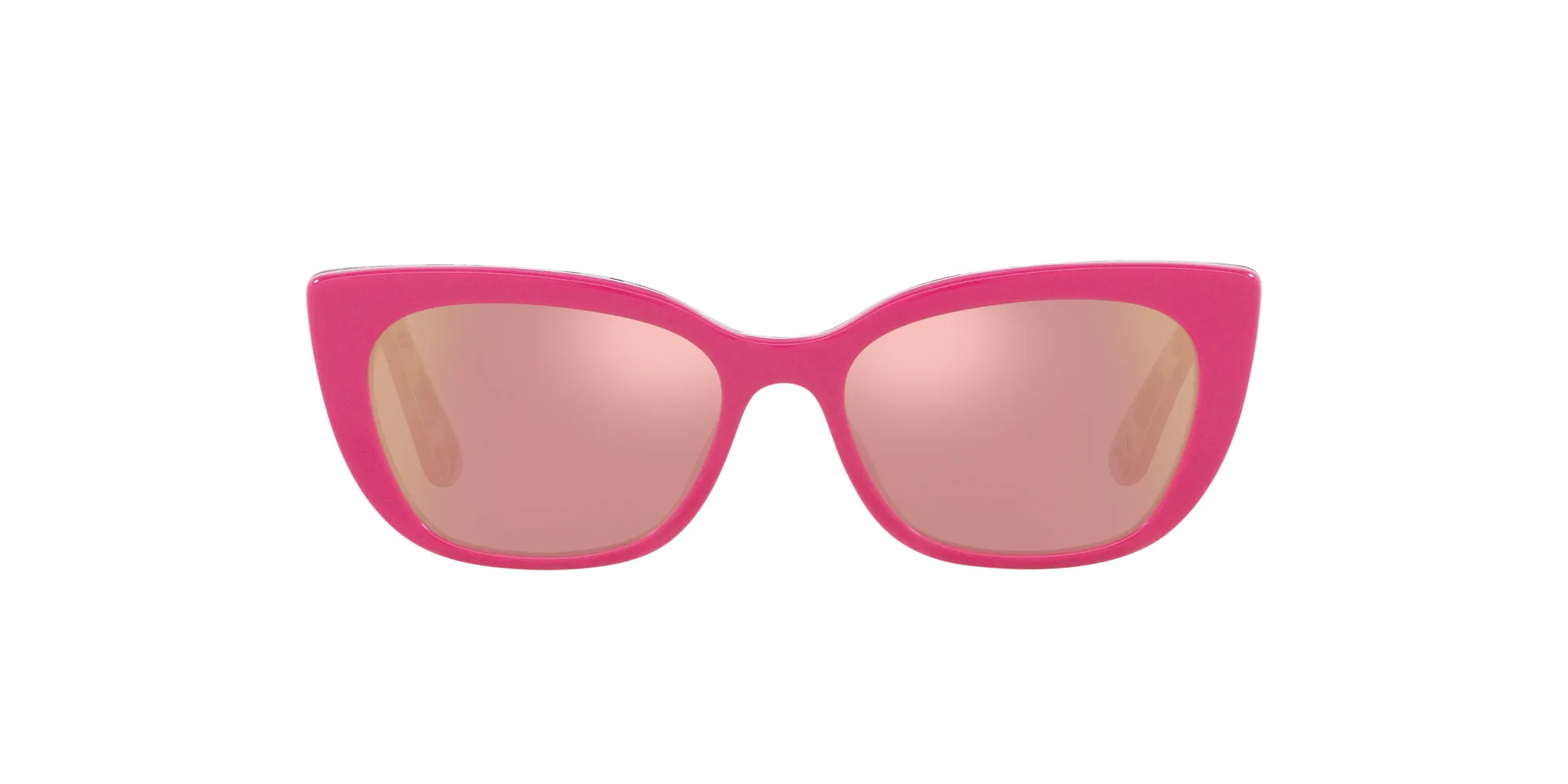 Dolce & Gabbana DX4427 3207/Z Occhiali da sole Acetato Rosa Rosa Cat Eye Specchiate - immagine 2