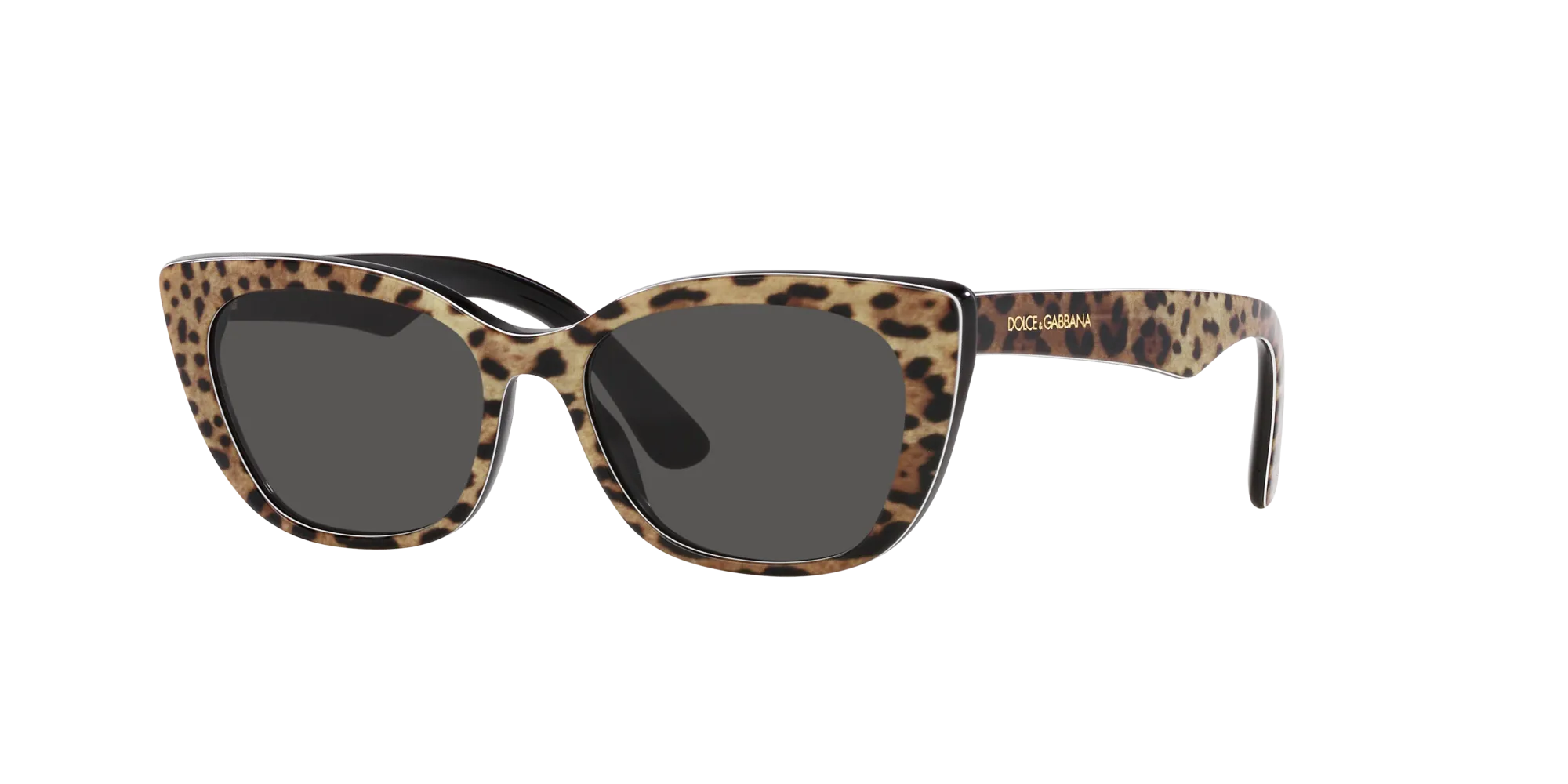 Dolce & Gabbana DX4427 316387 Occhiali da sole Acetato Nero Grigio Cat Eye Normale - immagine 3