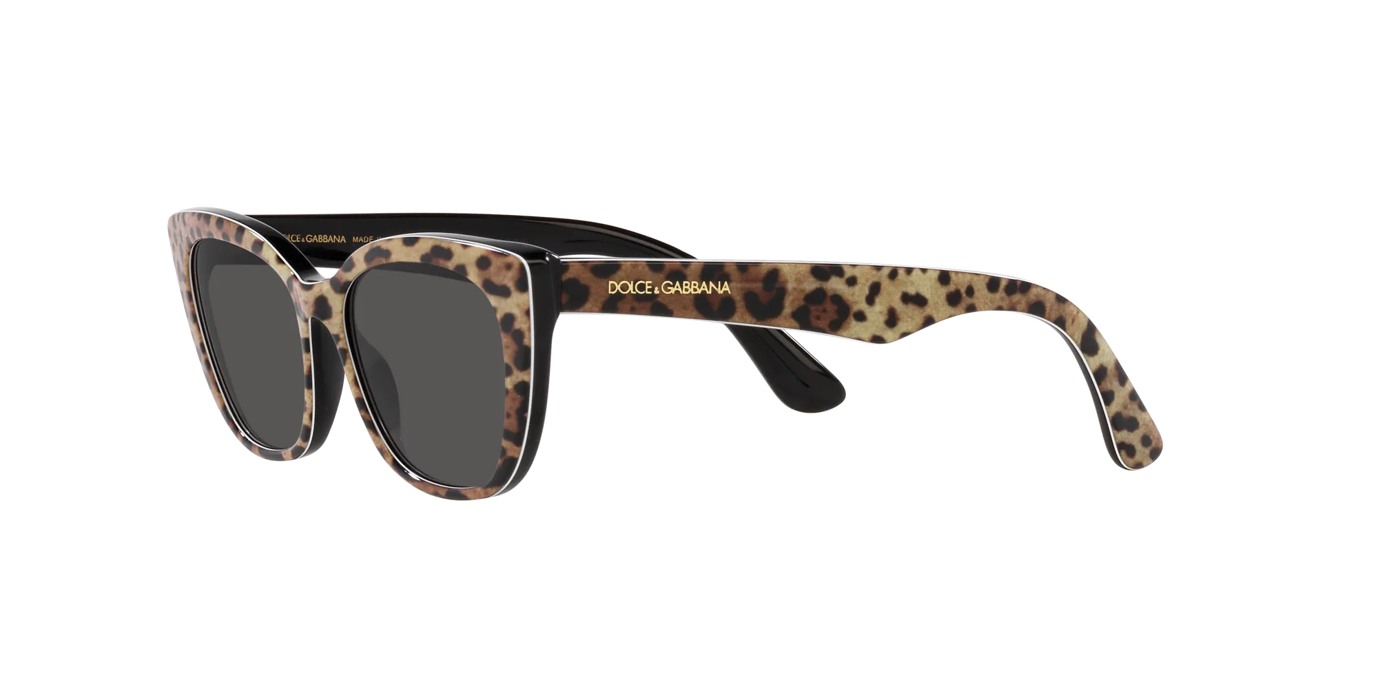Dolce & Gabbana DX4427 316387 Occhiali da sole Acetato Nero Grigio Cat Eye Normale - immagine 4
