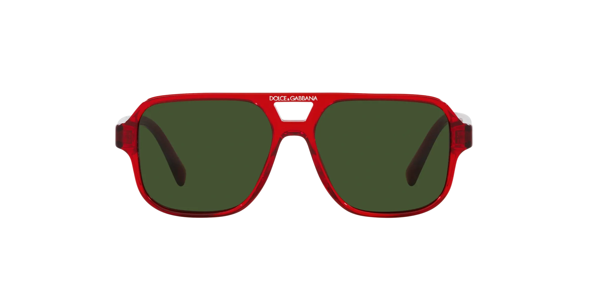 Dolce & Gabbana DX4003 340971 Occhiali da sole Acetato Rosso Verde Pilot Normale - immagine 2