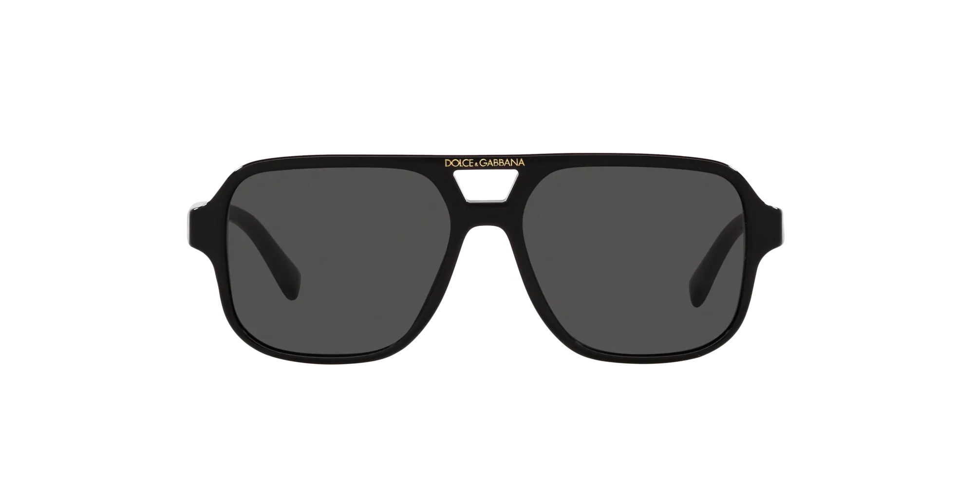 Dolce & Gabbana DX4003 335587 Occhiali da sole Acetato Nero Grigio Pilot Normale - immagine 2