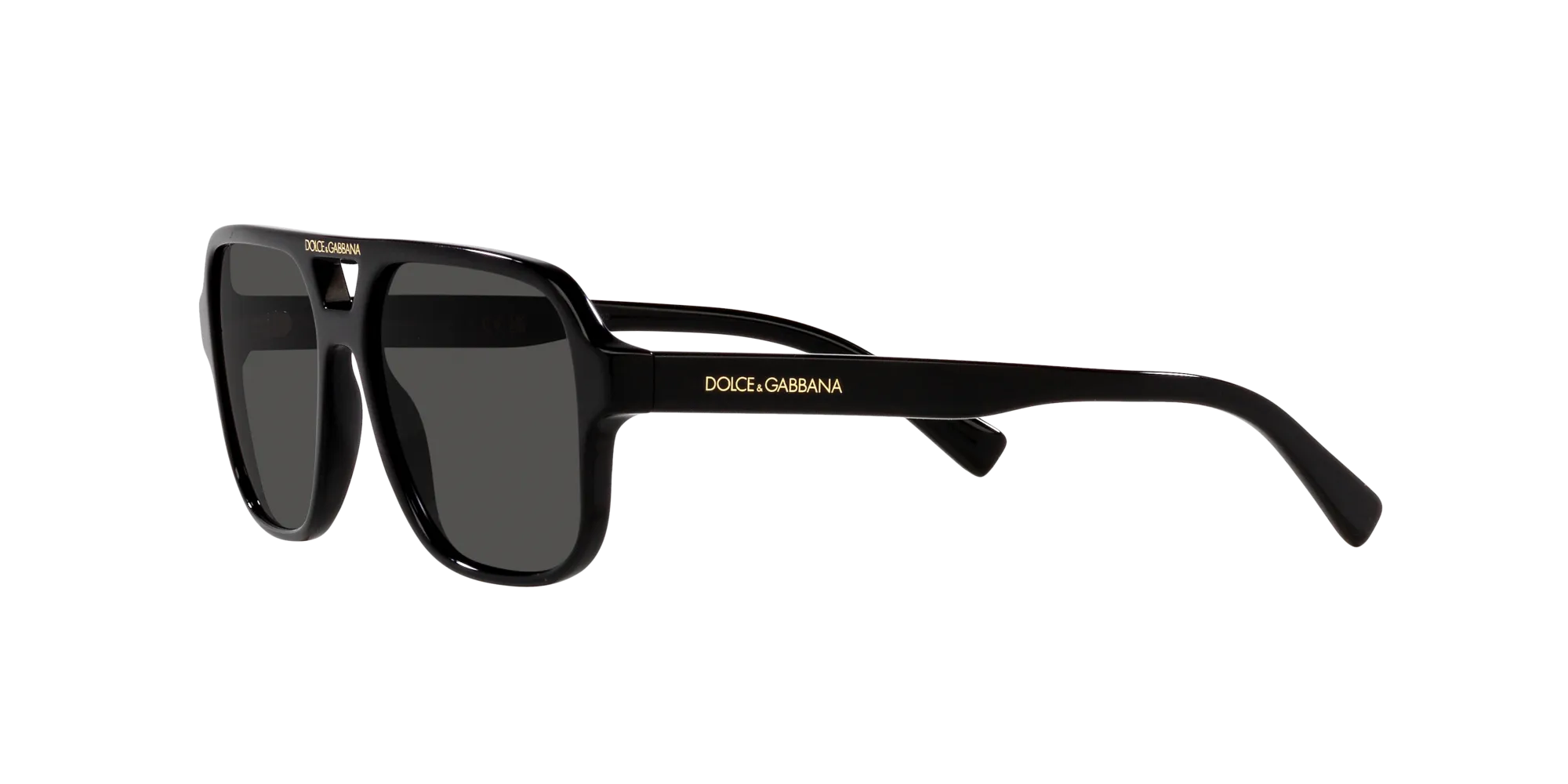 Dolce & Gabbana DX4003 335587 Occhiali da sole Acetato Nero Grigio Pilot Normale - immagine 4