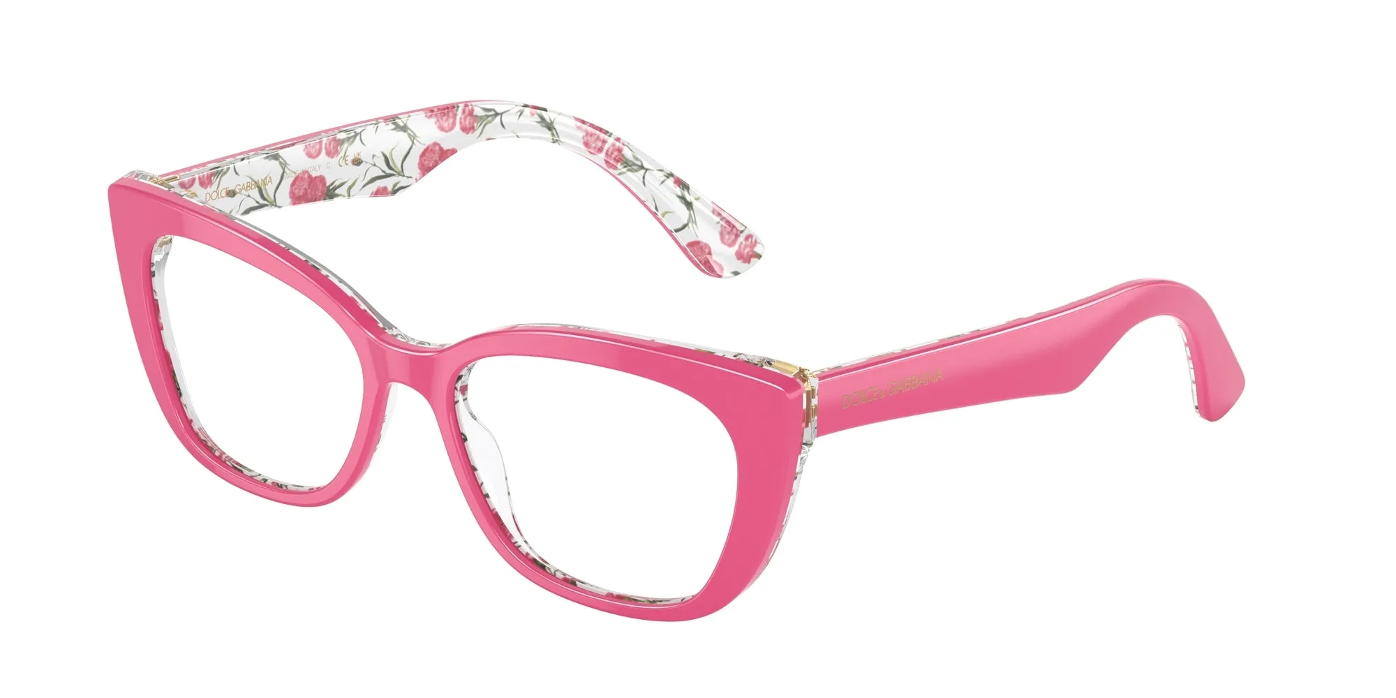 Dolce & Gabbana DX3357 3408 Montature da vista Acetato Rosa Cat Eye Normale - immagine 1