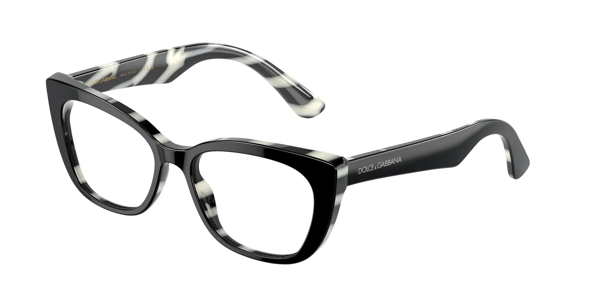 Dolce & Gabbana DX3357 3372 Montature da vista Acetato Nero Cat Eye Normale - immagine 1