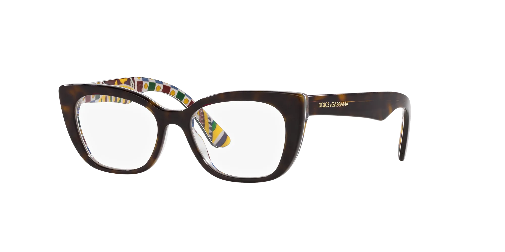 Dolce & Gabbana DX3357 3217 Montature da vista Acetato Tartaruga Cat Eye Normale - immagine 3