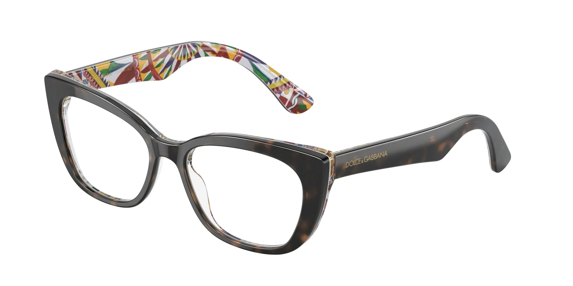 Dolce & Gabbana DX3357 3217 Montature da vista Acetato Tartaruga Cat Eye Normale - immagine 1