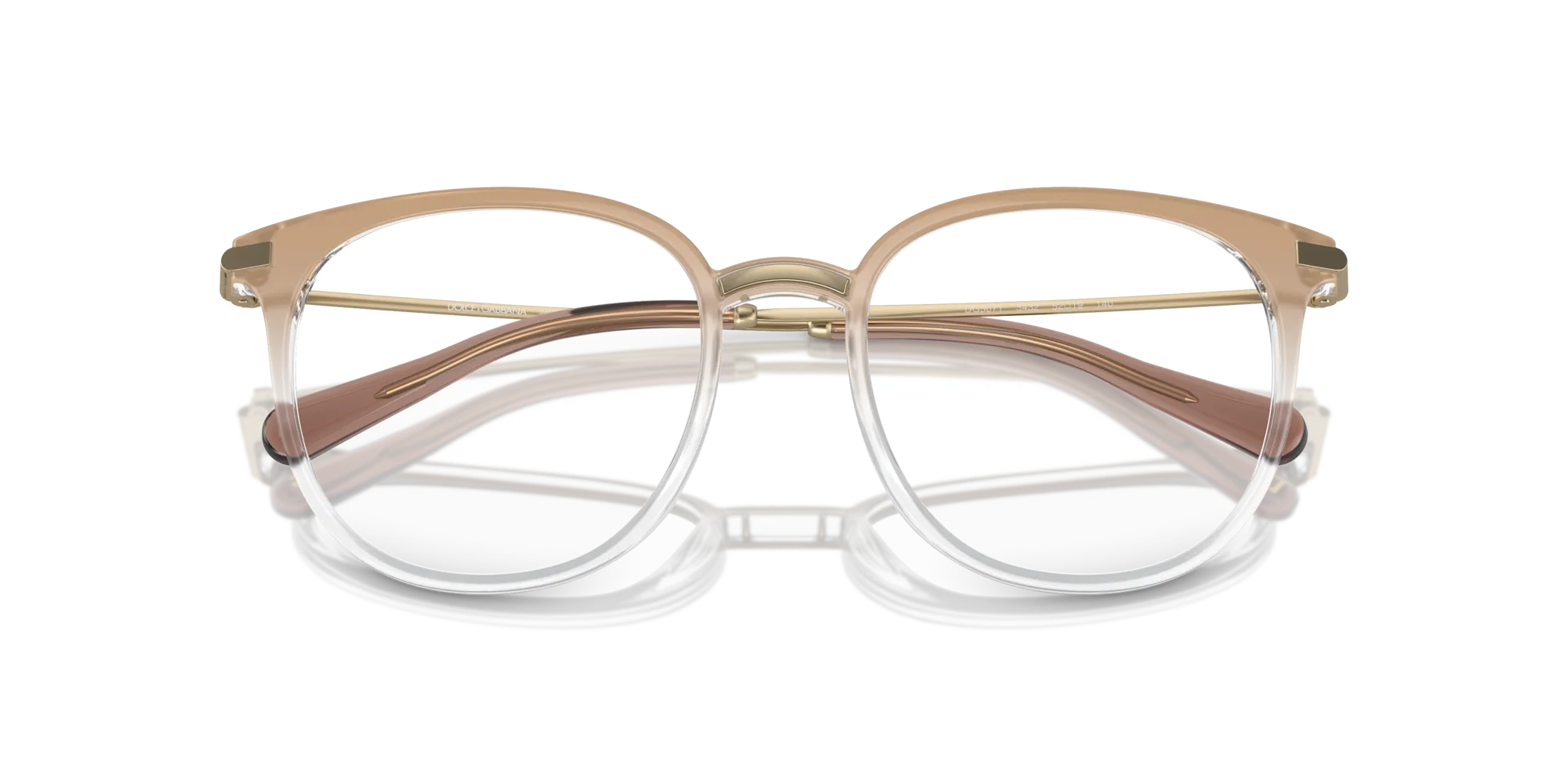 Dolce & Gabbana DG5071 3432 Montature da vista Iniettato Marrone Trasparente Pantos Normale - immagine 2