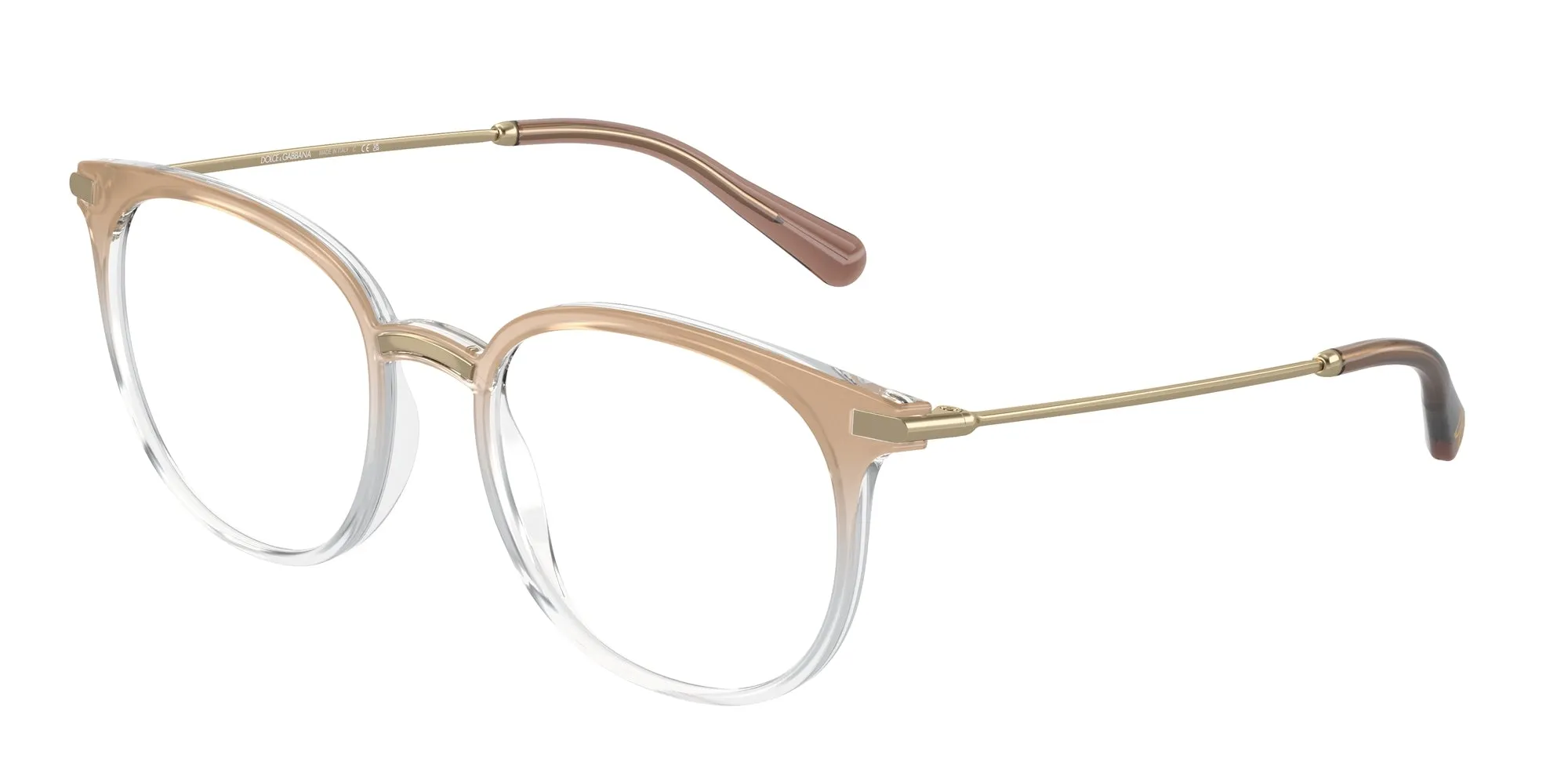 Dolce & Gabbana DG5071 3432 Montature da vista Iniettato Marrone Trasparente Pantos Normale - immagine 1