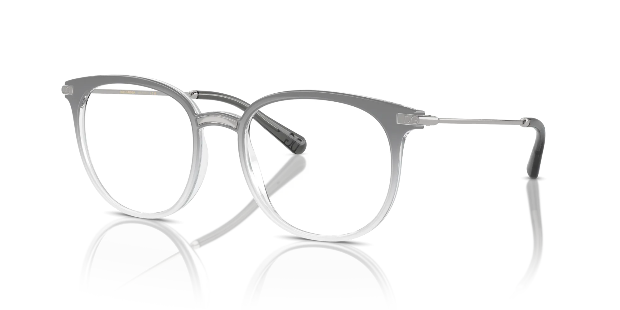 Dolce & Gabbana DG5071 3291 Montature da vista Iniettato Grigio Trasparente Pantos Normale - immagine 4